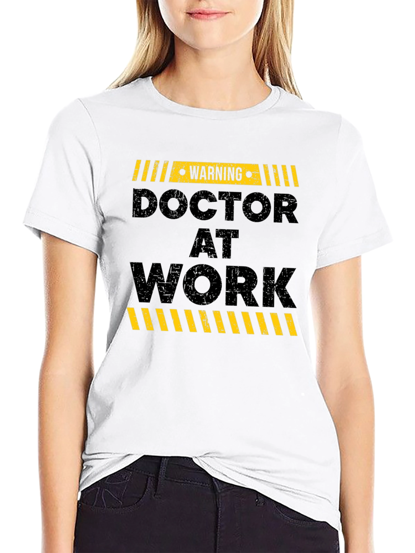 Warning Doctor at Work Graphic Tee