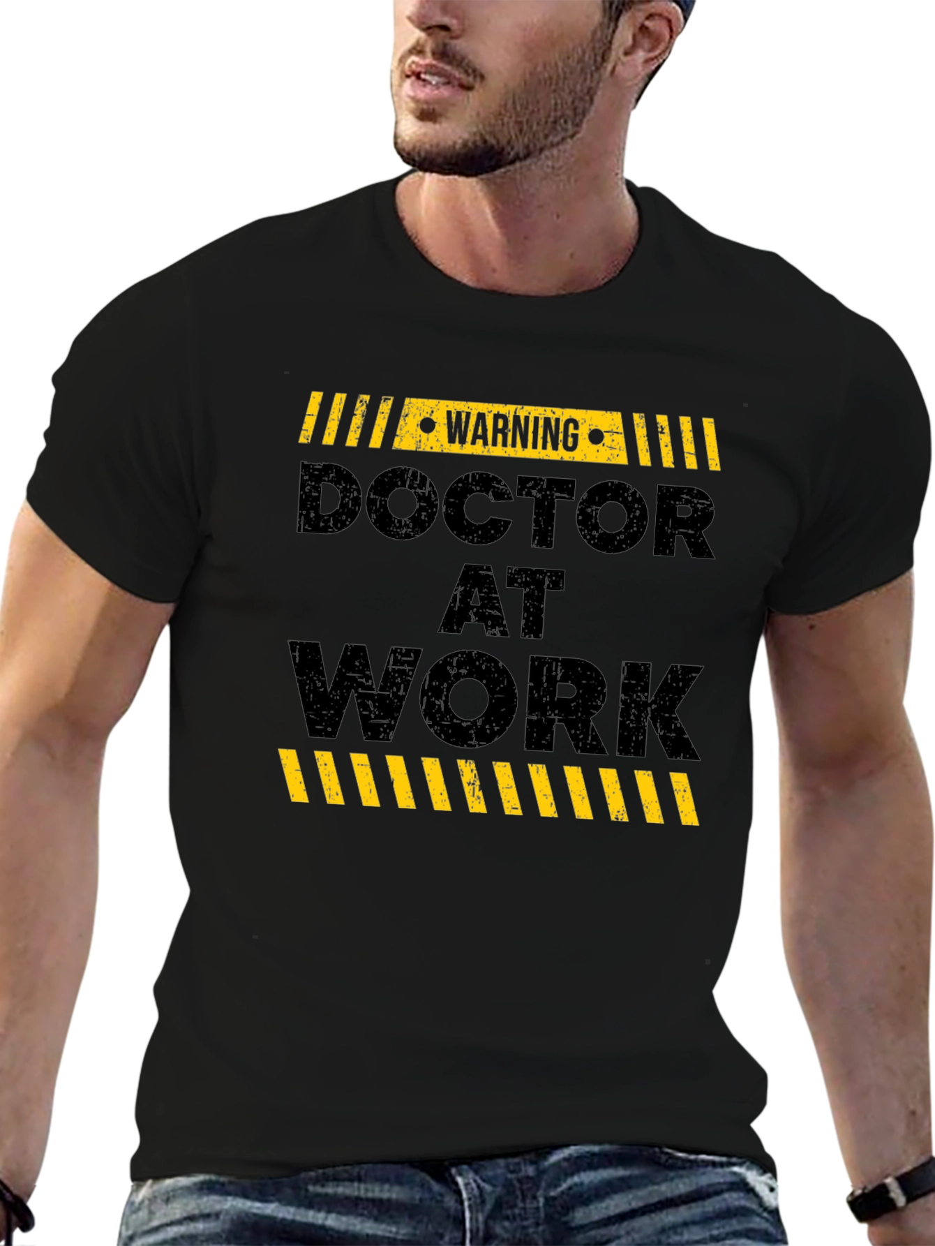 Warning Doctor at Work Graphic Tee