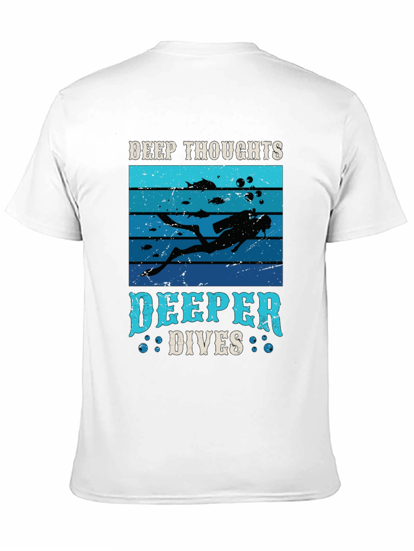 Deep Thoughts Deeper Dives Graphic T-Shirt