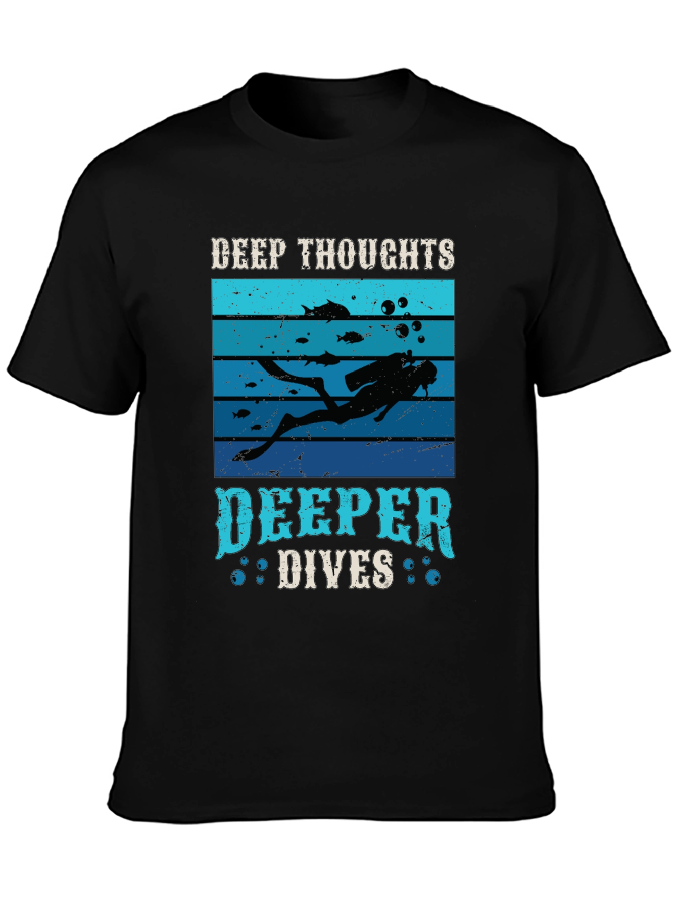 Deep Thoughts Deeper Dives Graphic T-Shirt