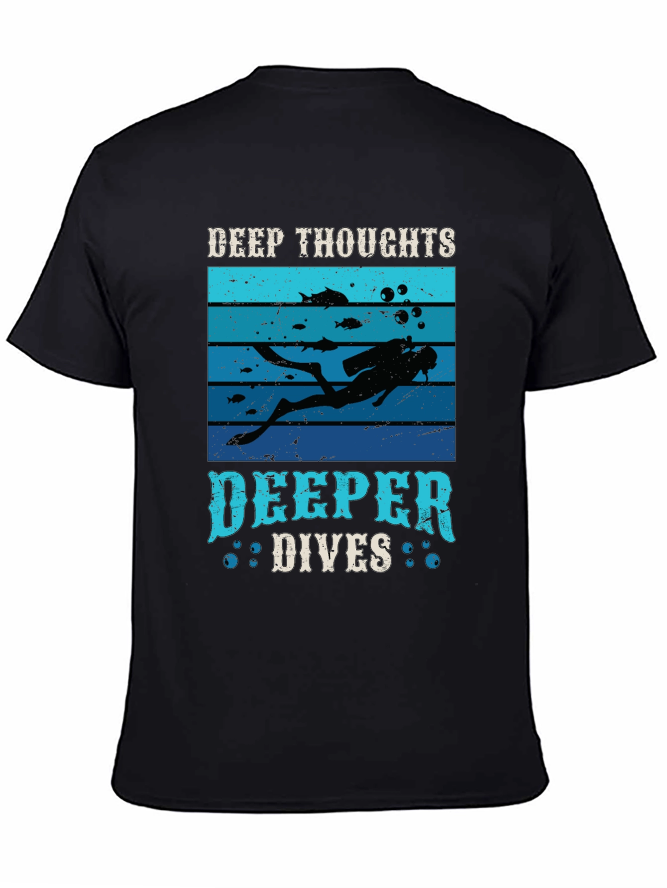 Deep Thoughts Deeper Dives Graphic T-Shirt