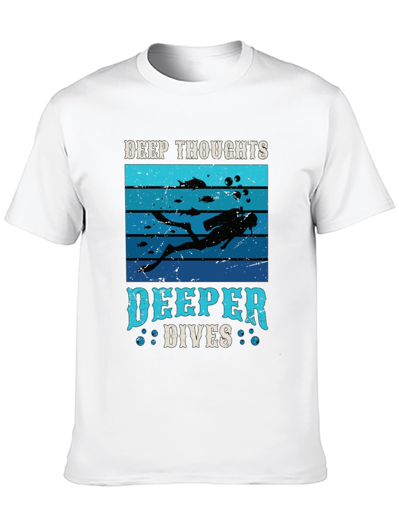 Deep Thoughts Deeper Dives Graphic T-Shirt