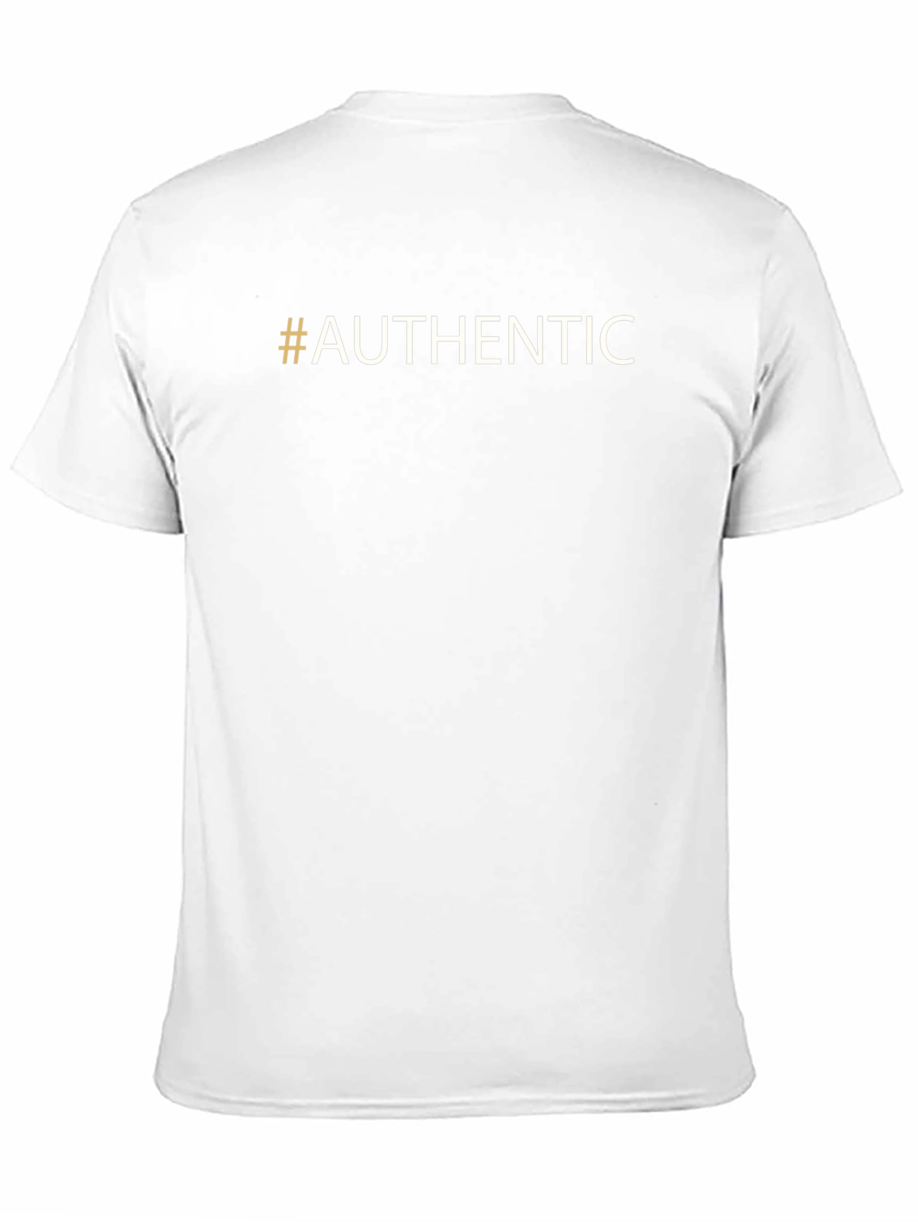 #Authentic Mens Short Sleeve T-Shirt