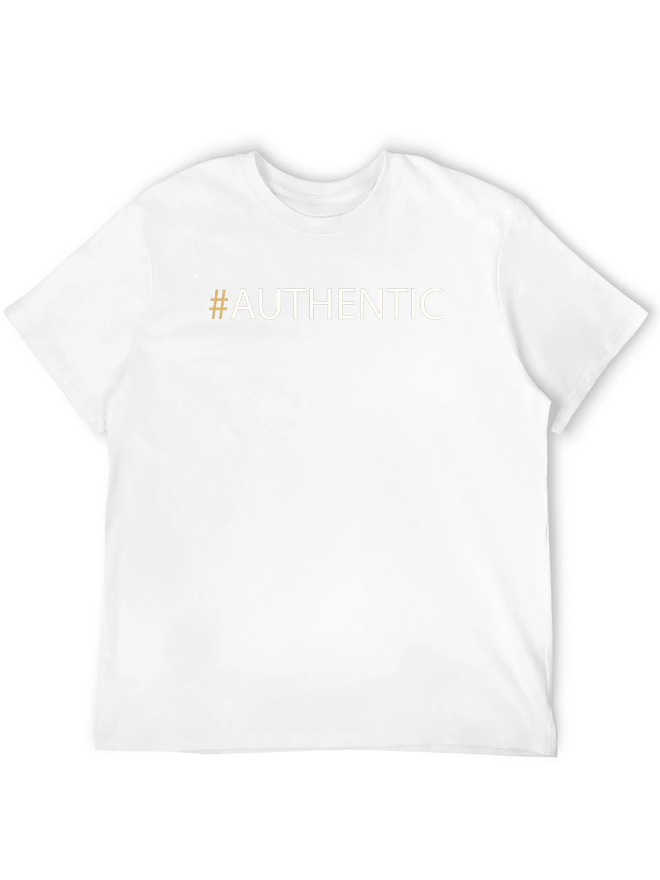 #Authentic Mens Short Sleeve T-Shirt