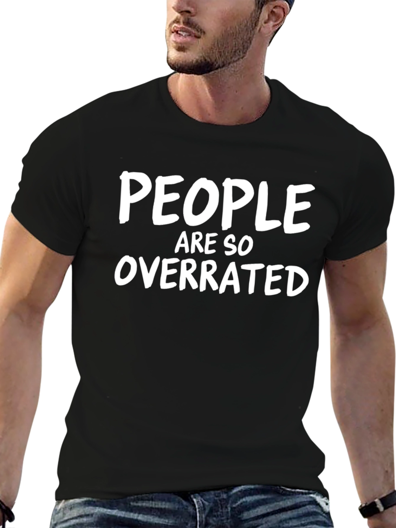 People Are So Overrated Black T-Shirt
