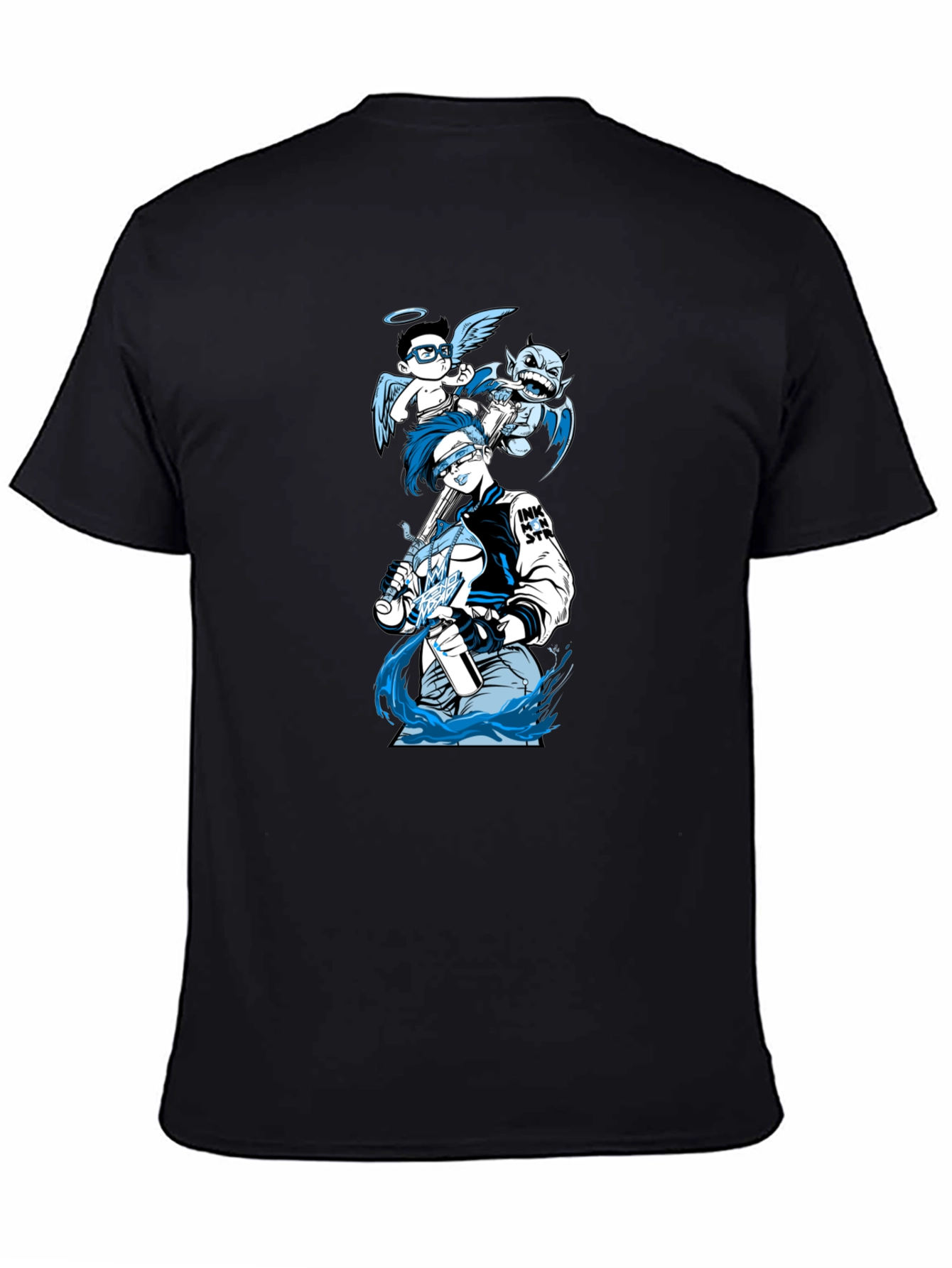 Angel & Devil T-Shirt - Modern Graphic Design