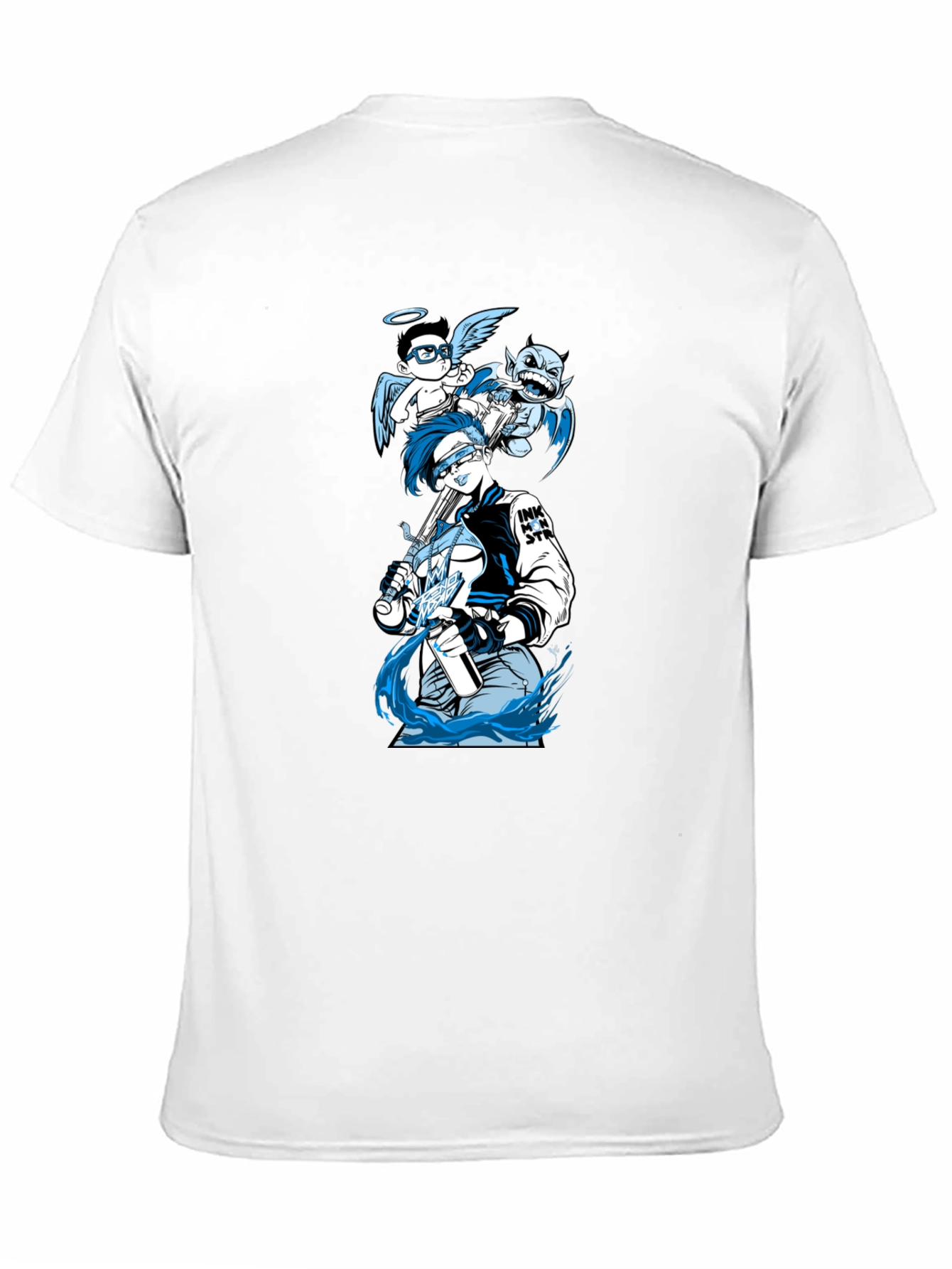 Angel & Devil T-Shirt - Modern Graphic Design