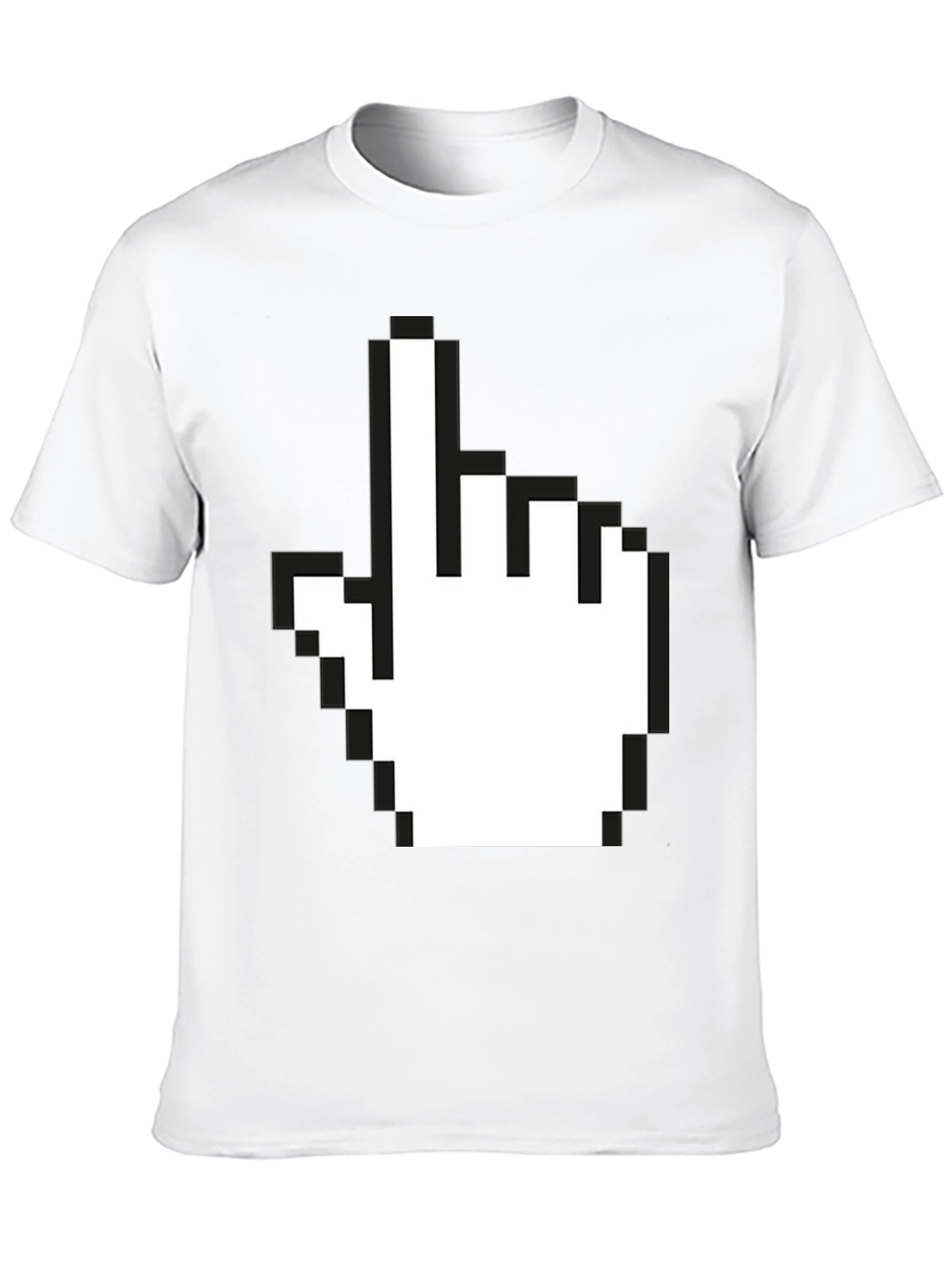 Pixel Hand Pointer Graphic T-Shirt