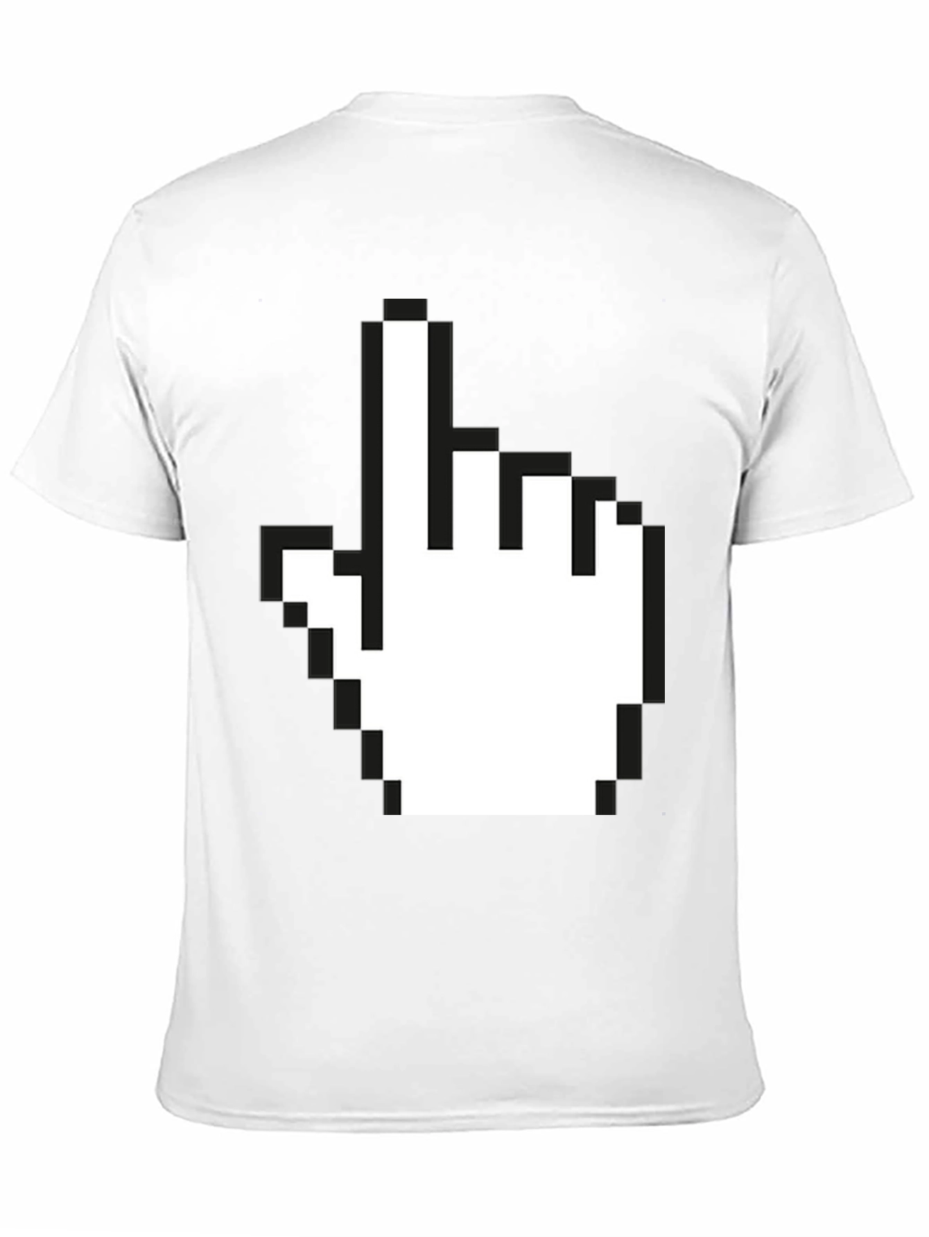 Pixel Hand Pointer Graphic T-Shirt