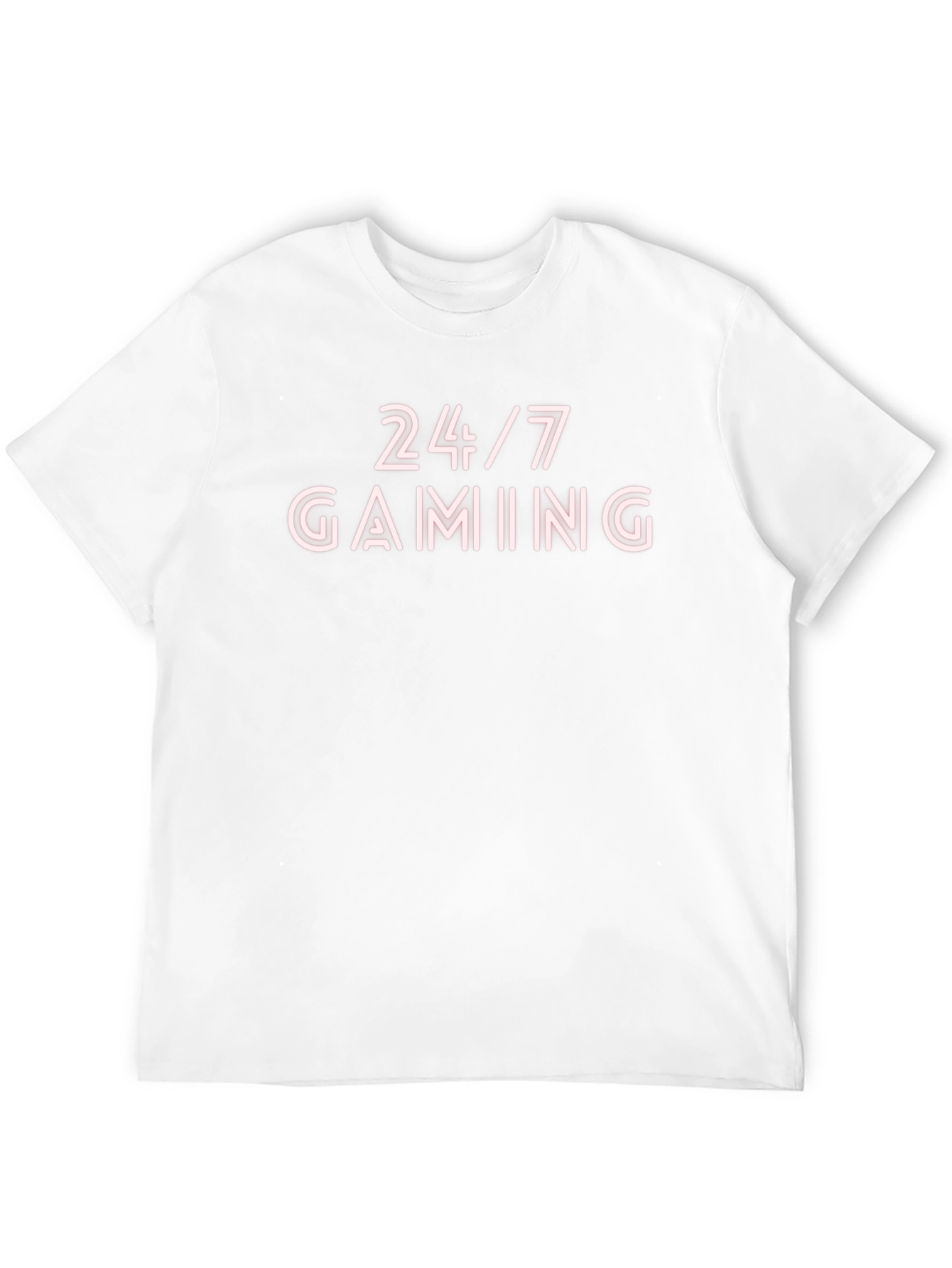 24/7 Gaming Black Graphic T-Shirt