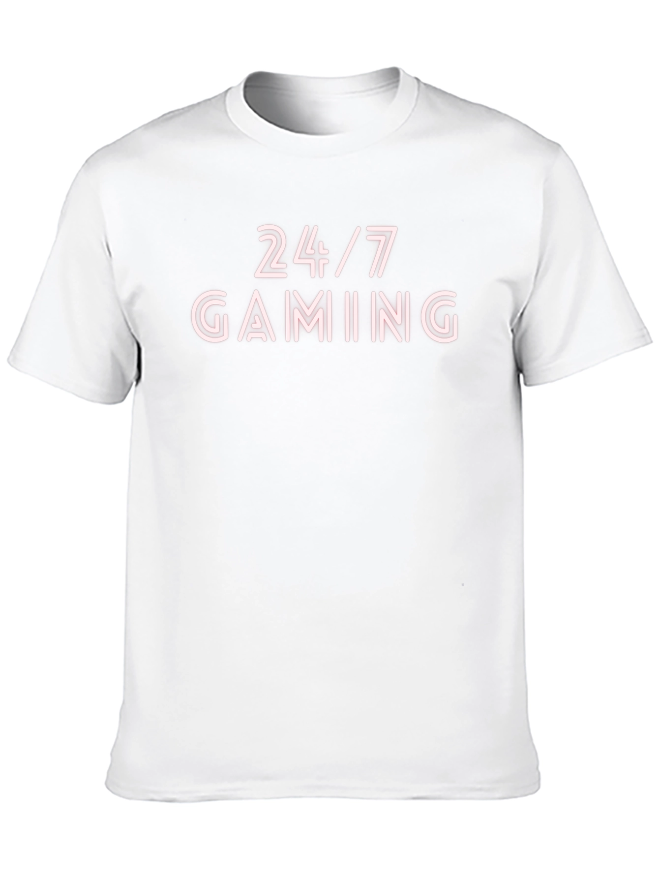 24/7 Gaming Black Graphic T-Shirt