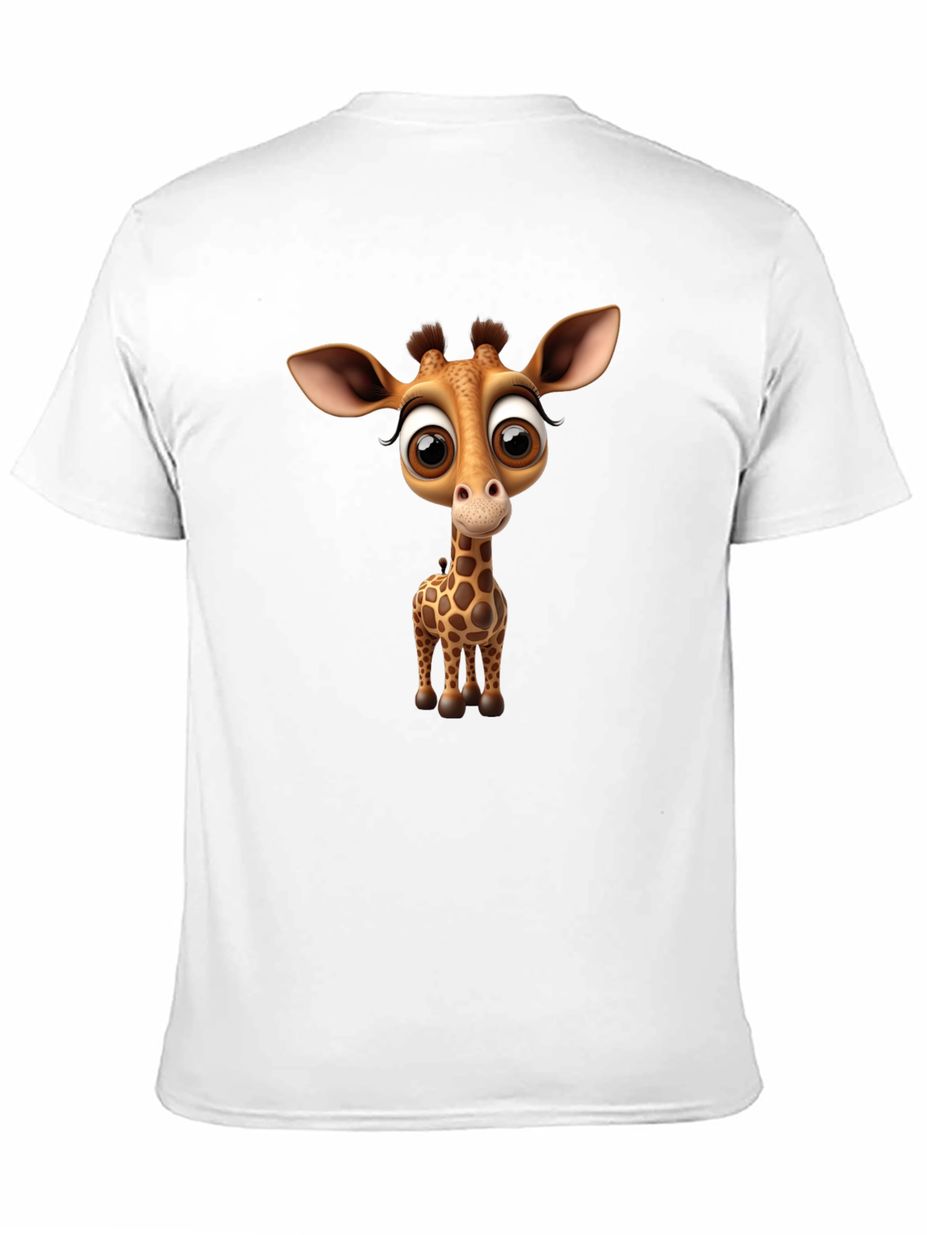 Cute Giraffe Graphic Tee - Black Unisex Shirt