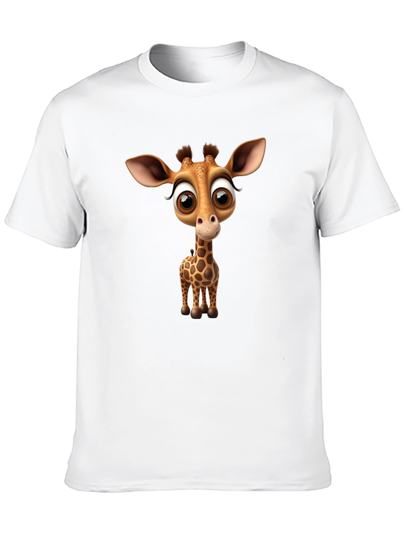 Cute Giraffe Graphic Tee - Black Unisex Shirt