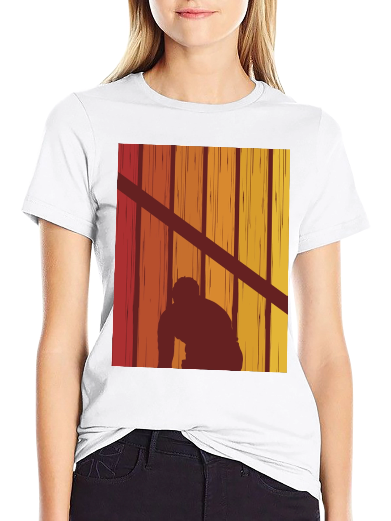 Retro Sunset Silhouette T-Shirt