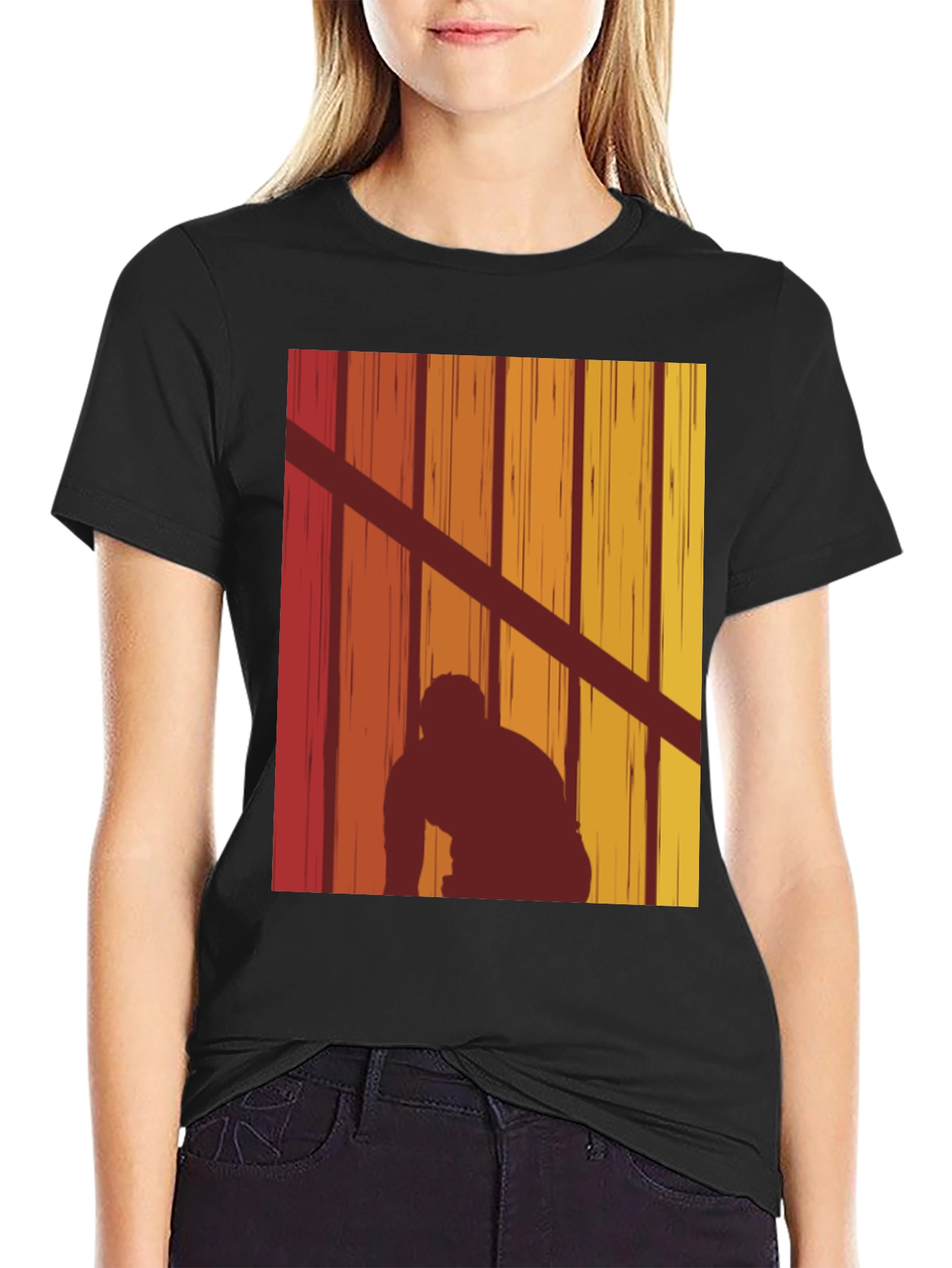 Retro Sunset Silhouette T-Shirt