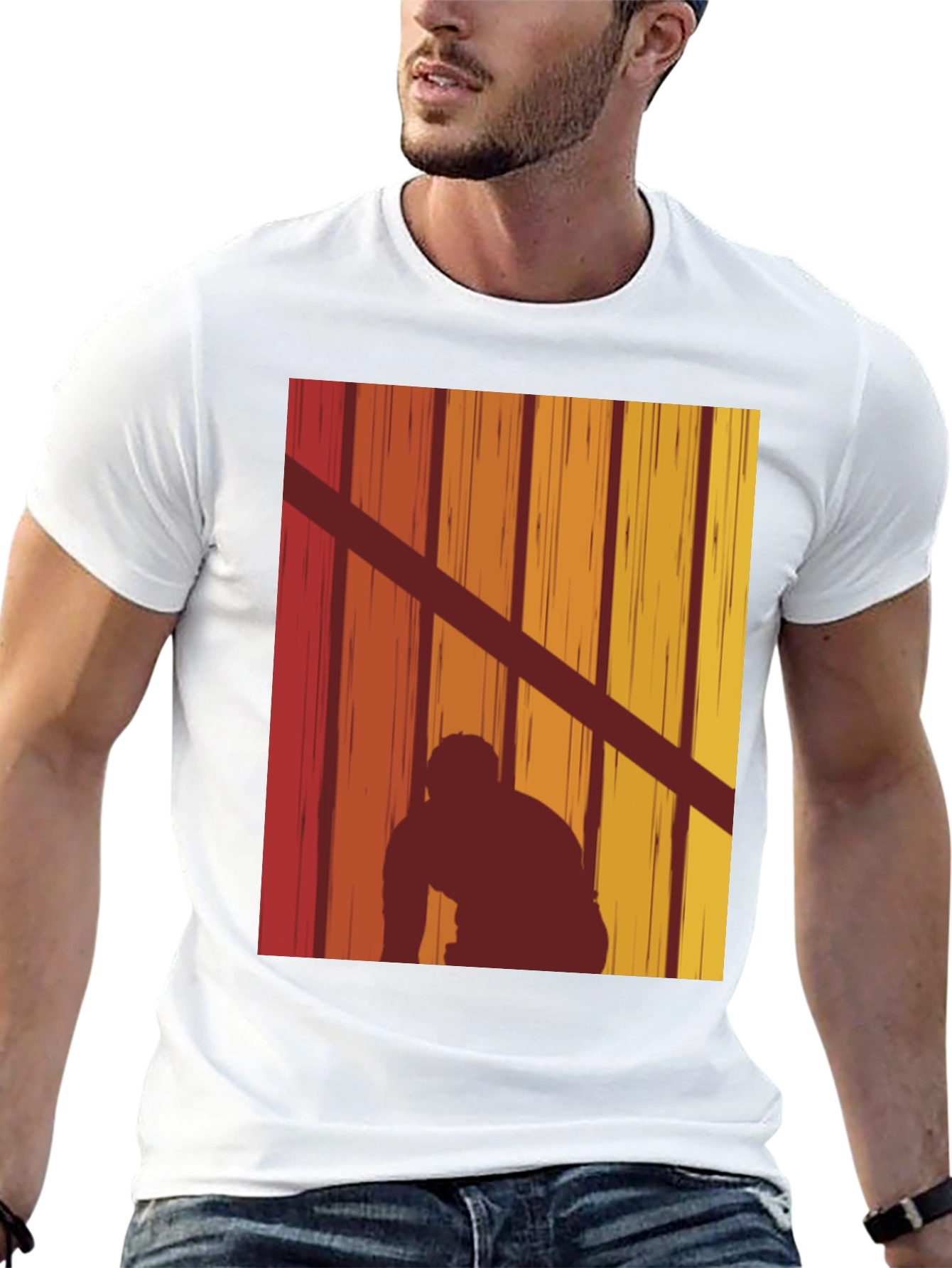 Retro Sunset Silhouette T-Shirt