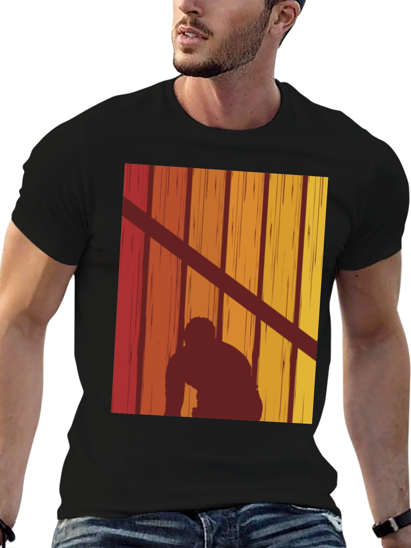 Retro Sunset Silhouette T-Shirt