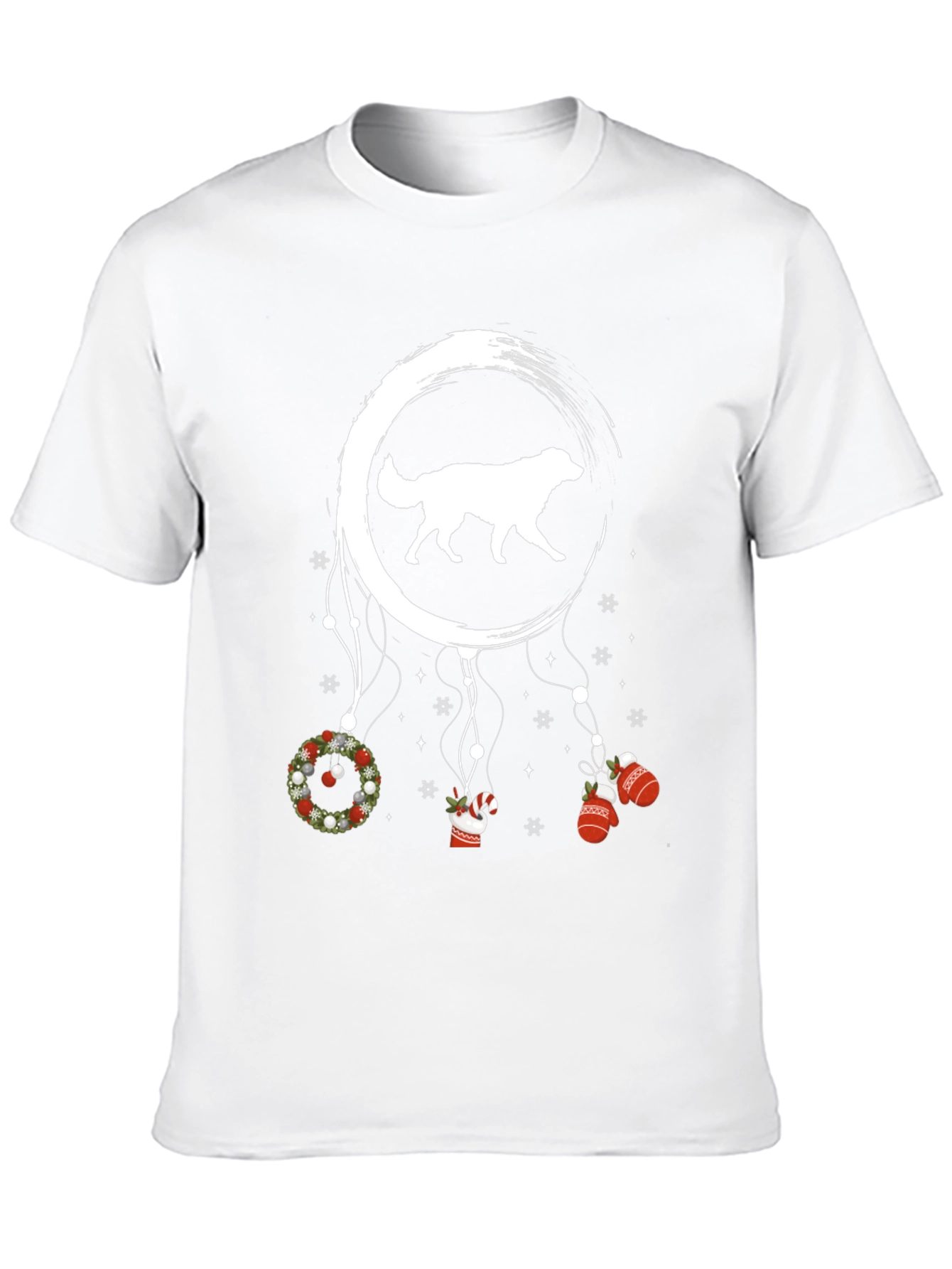 Dog Christmas Dreamcatcher Graphic Tee