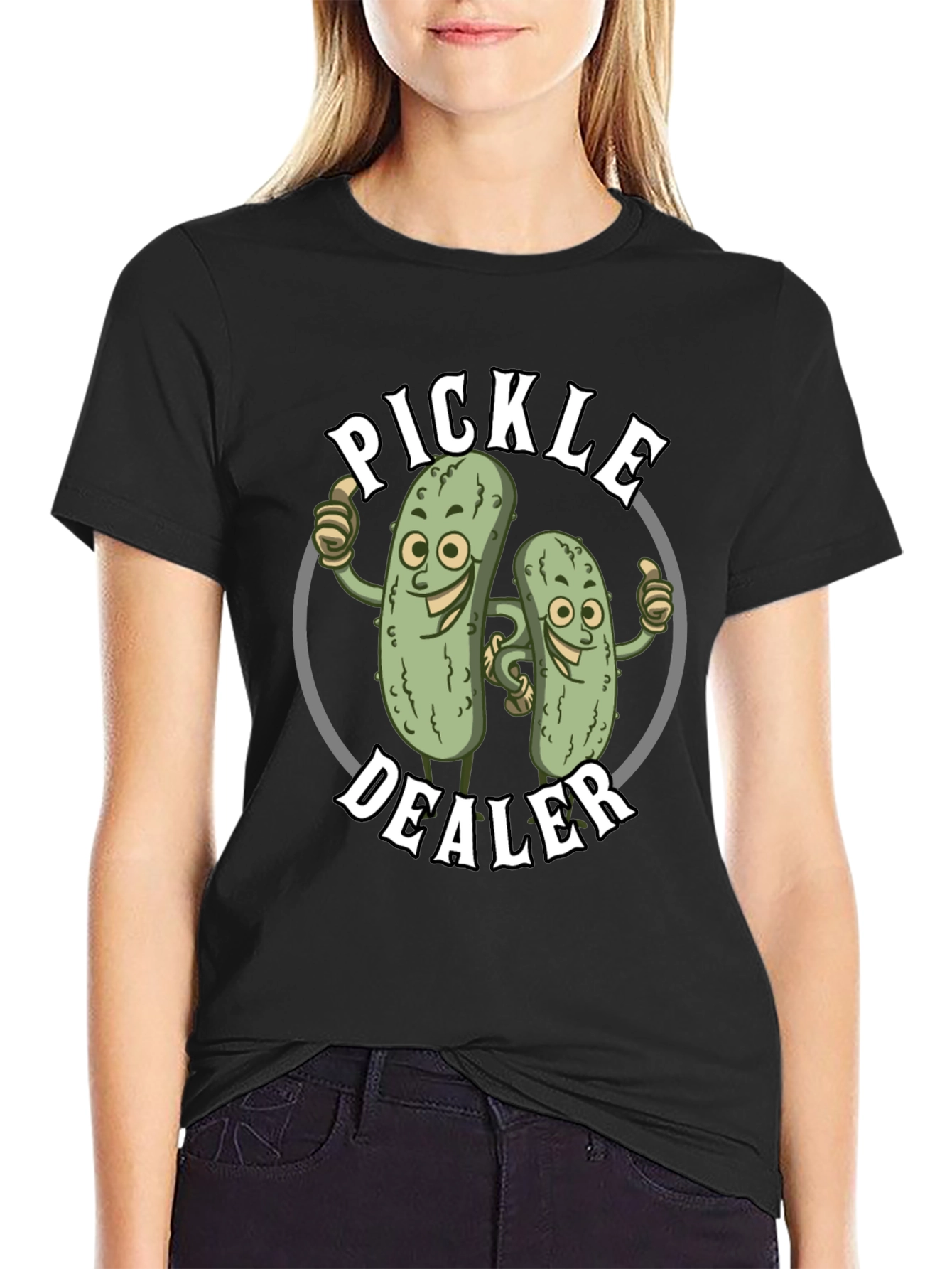 Pickle Dealer T-Shirt - Funny Pickle Cartoon Tee