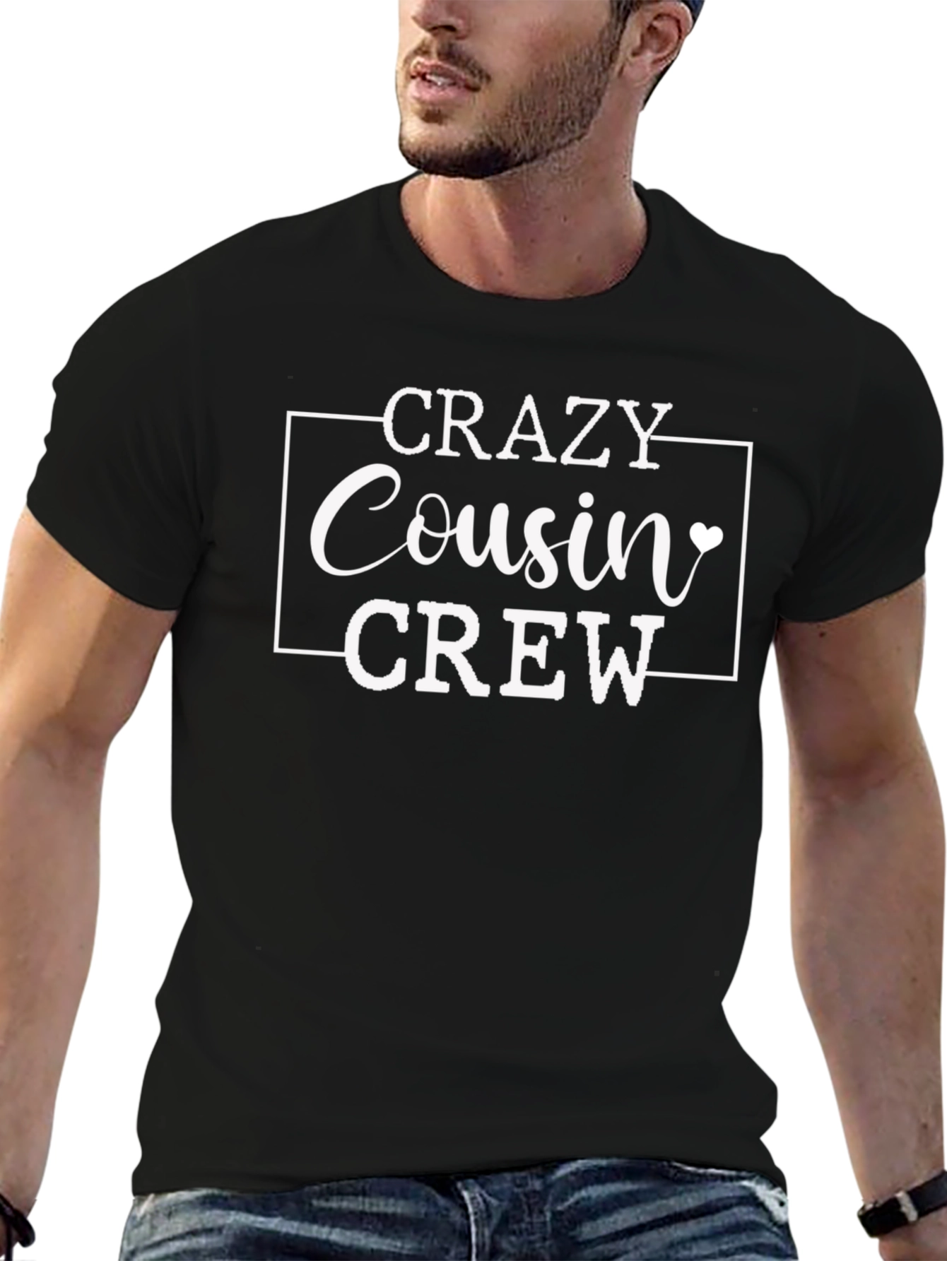 Crazy Cousin Crew Black T-Shirt