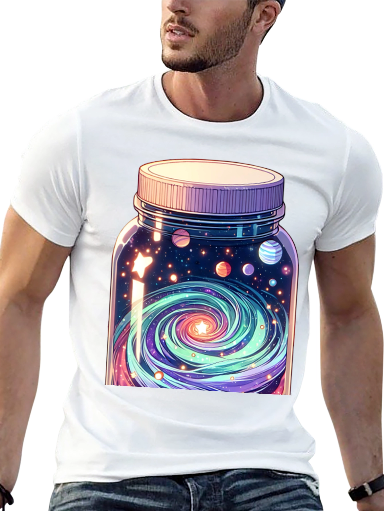 Galaxy in a Jar Graphic Tee - Black