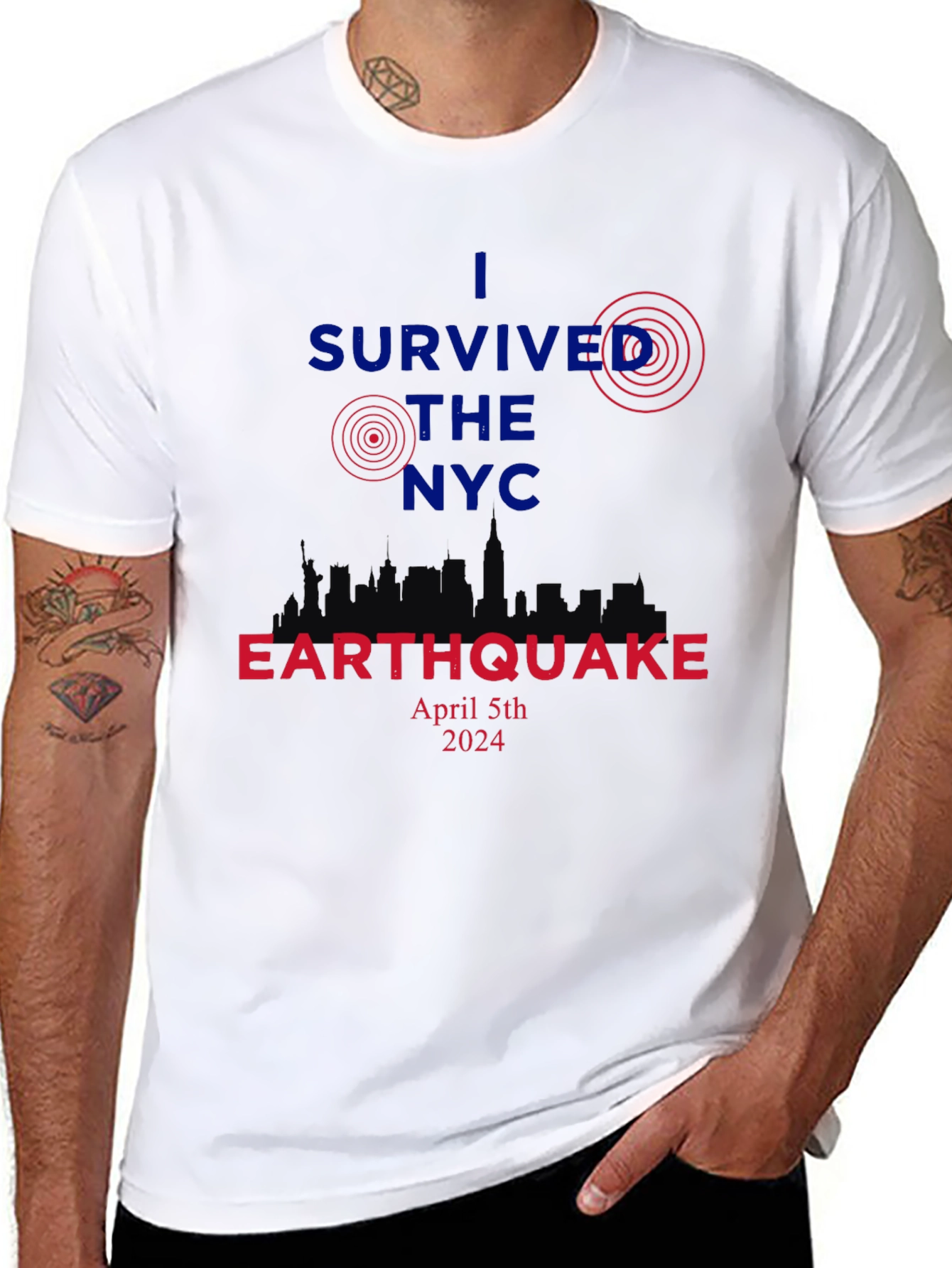 I Survived The NYC Earthquake April 5th 2024 T-Shirt
