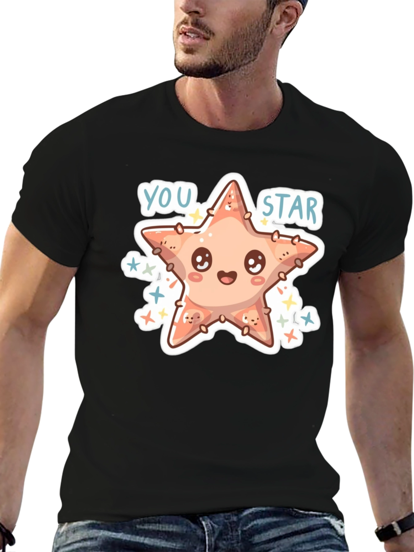 Cute Starfish Graphic Tee - You Star!