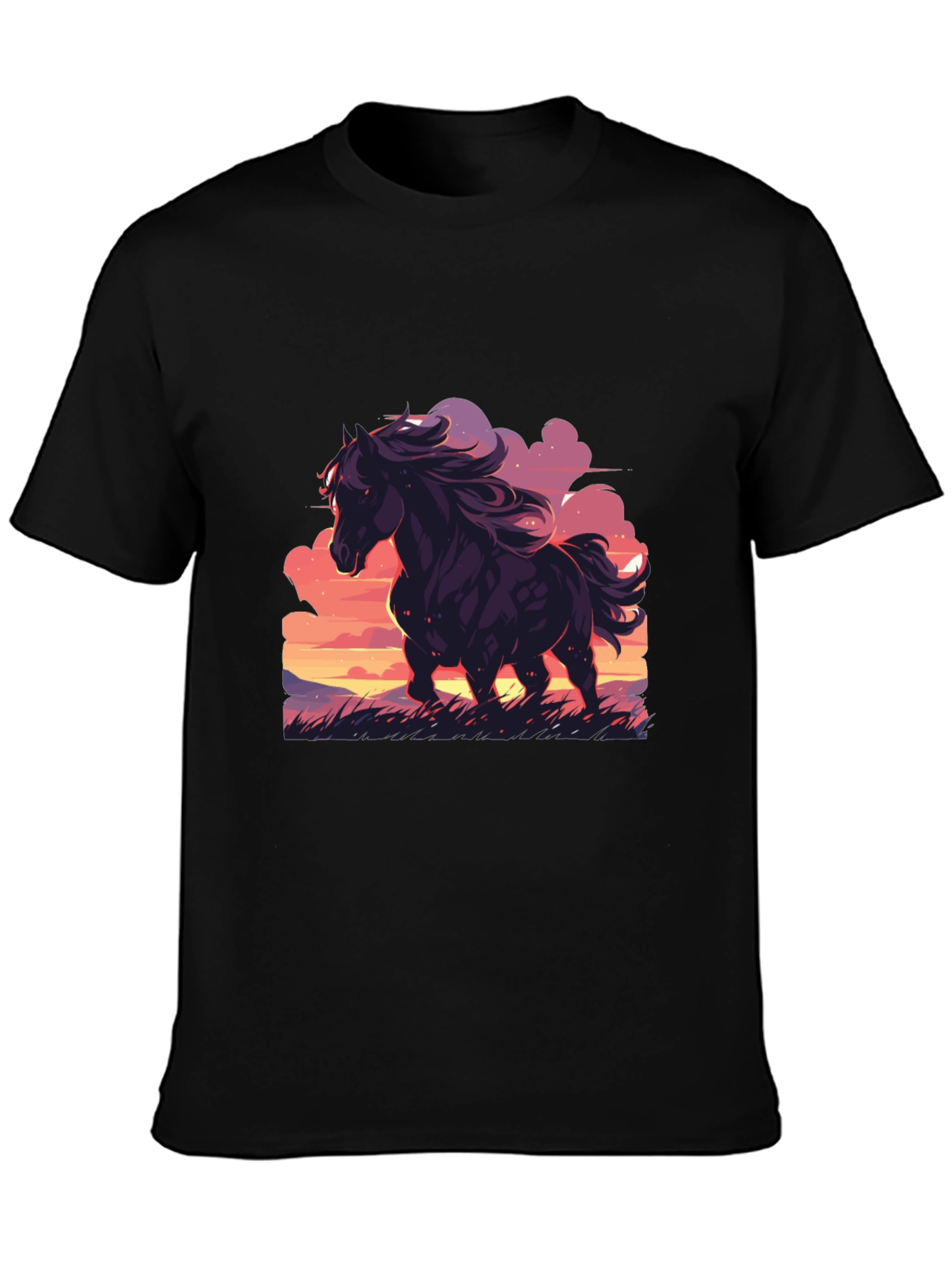 Horse Sunset Graphic Tee