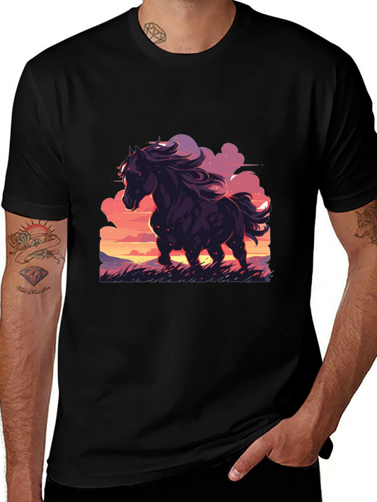 Horse Sunset Graphic Tee