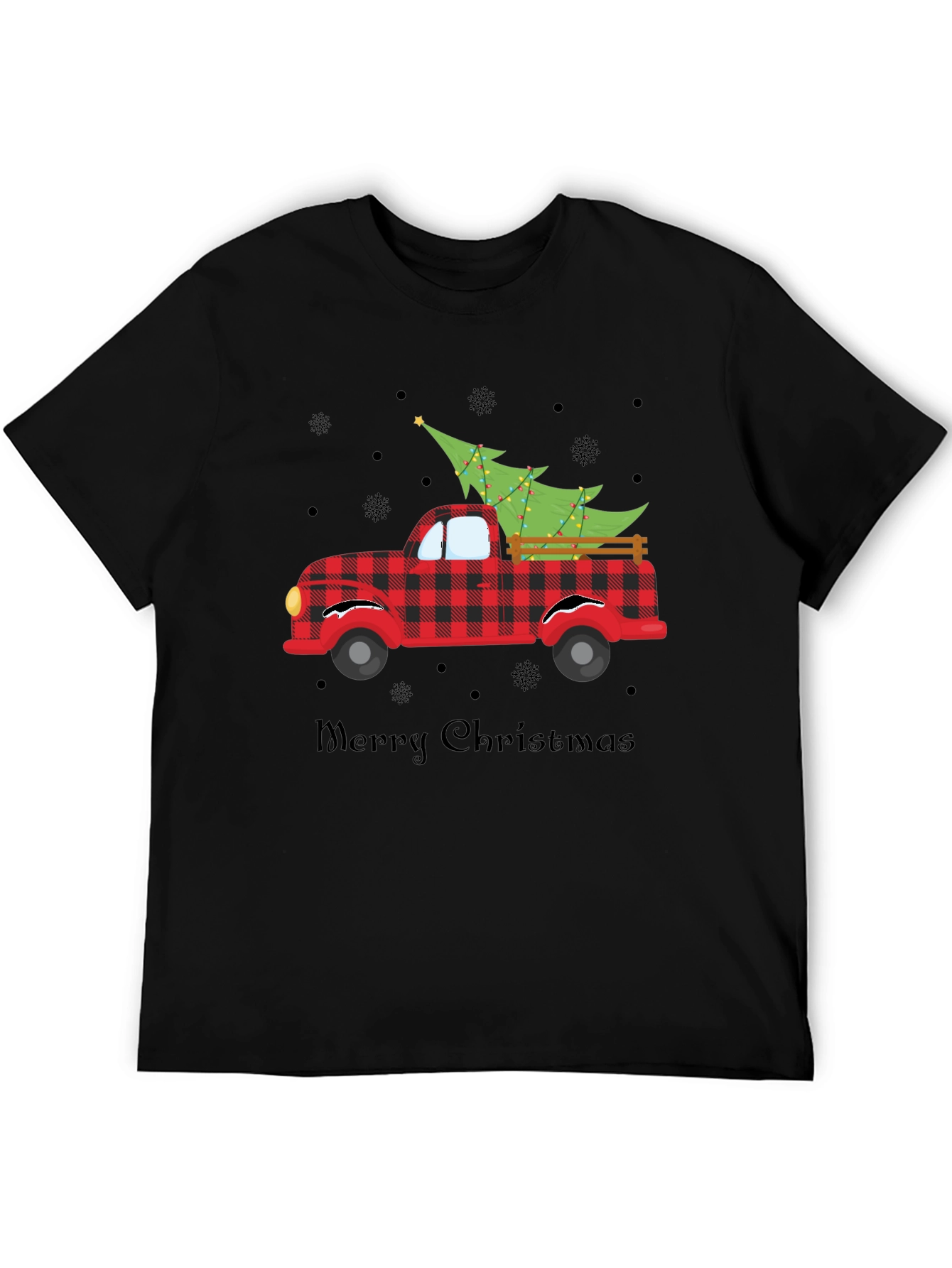Merry Christmas Truck Graphic T-Shirt