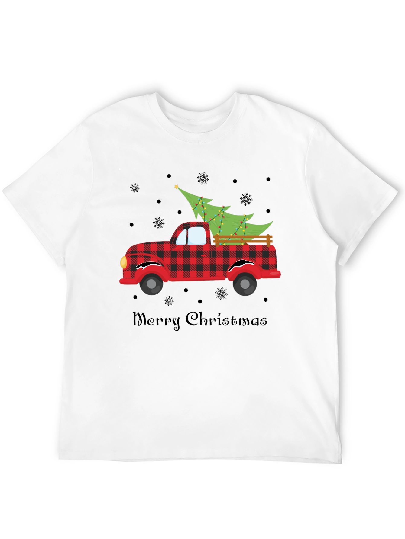 Merry Christmas Truck Graphic T-Shirt
