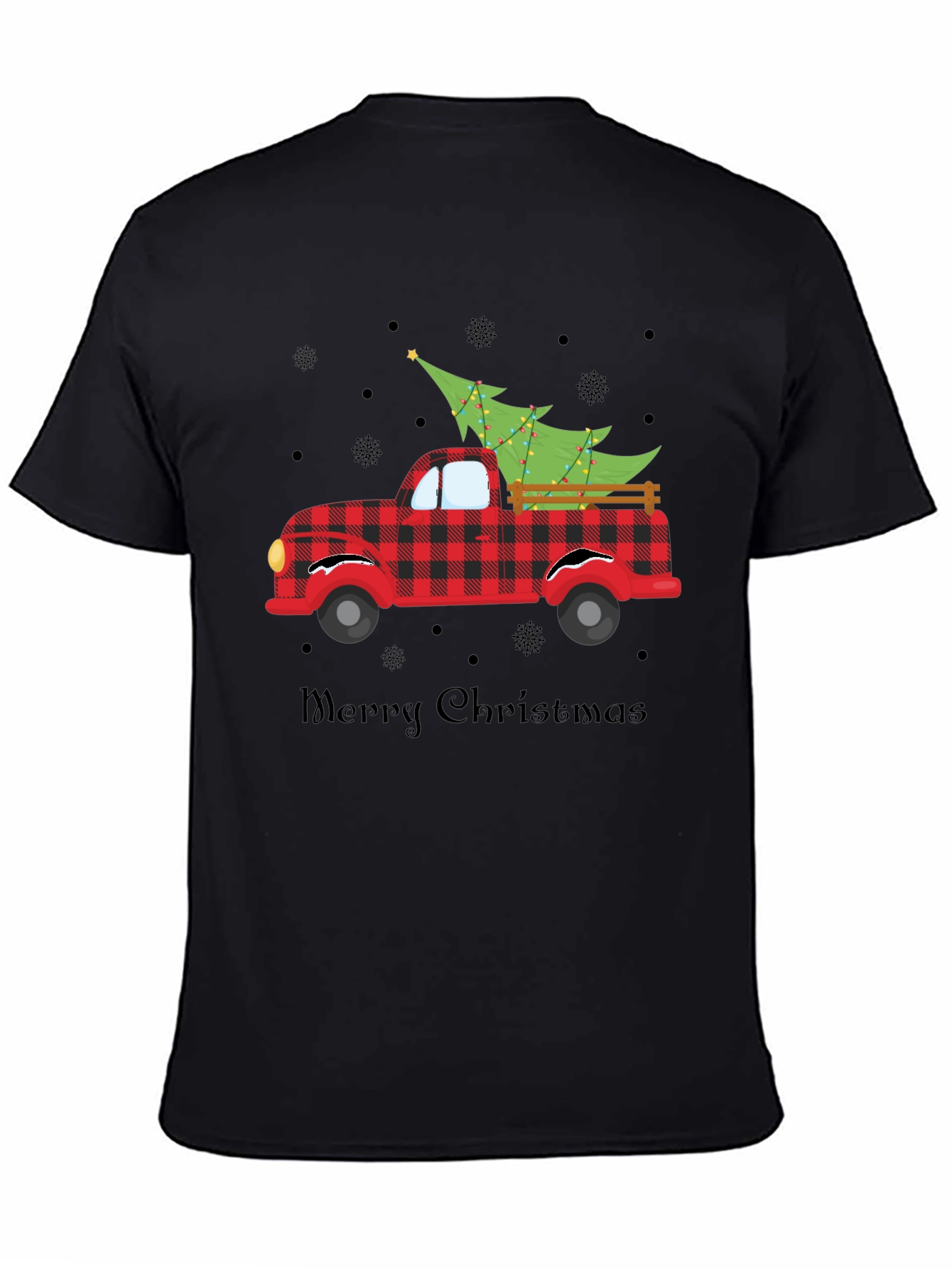Merry Christmas Truck Graphic T-Shirt