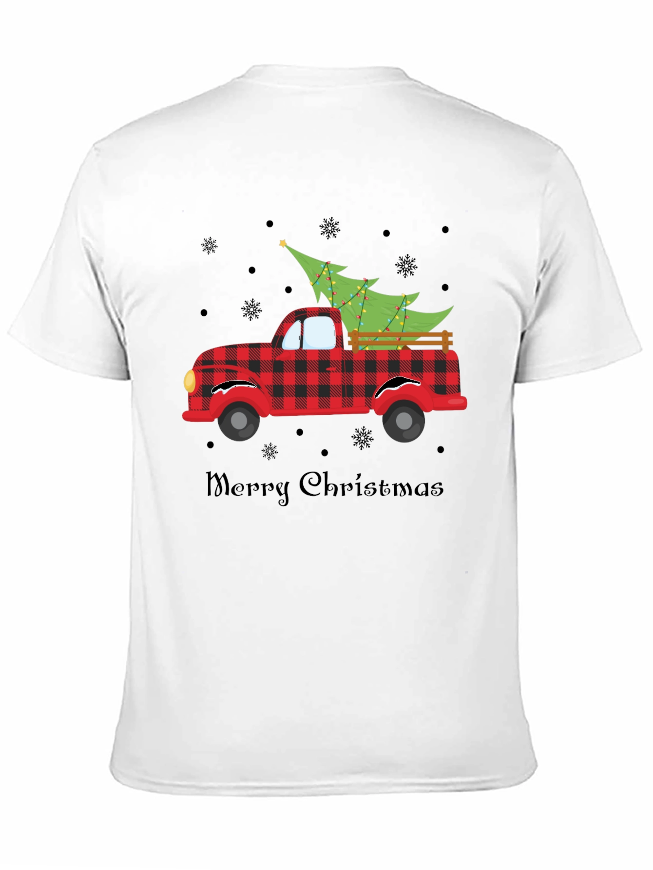 Merry Christmas Truck Graphic T-Shirt