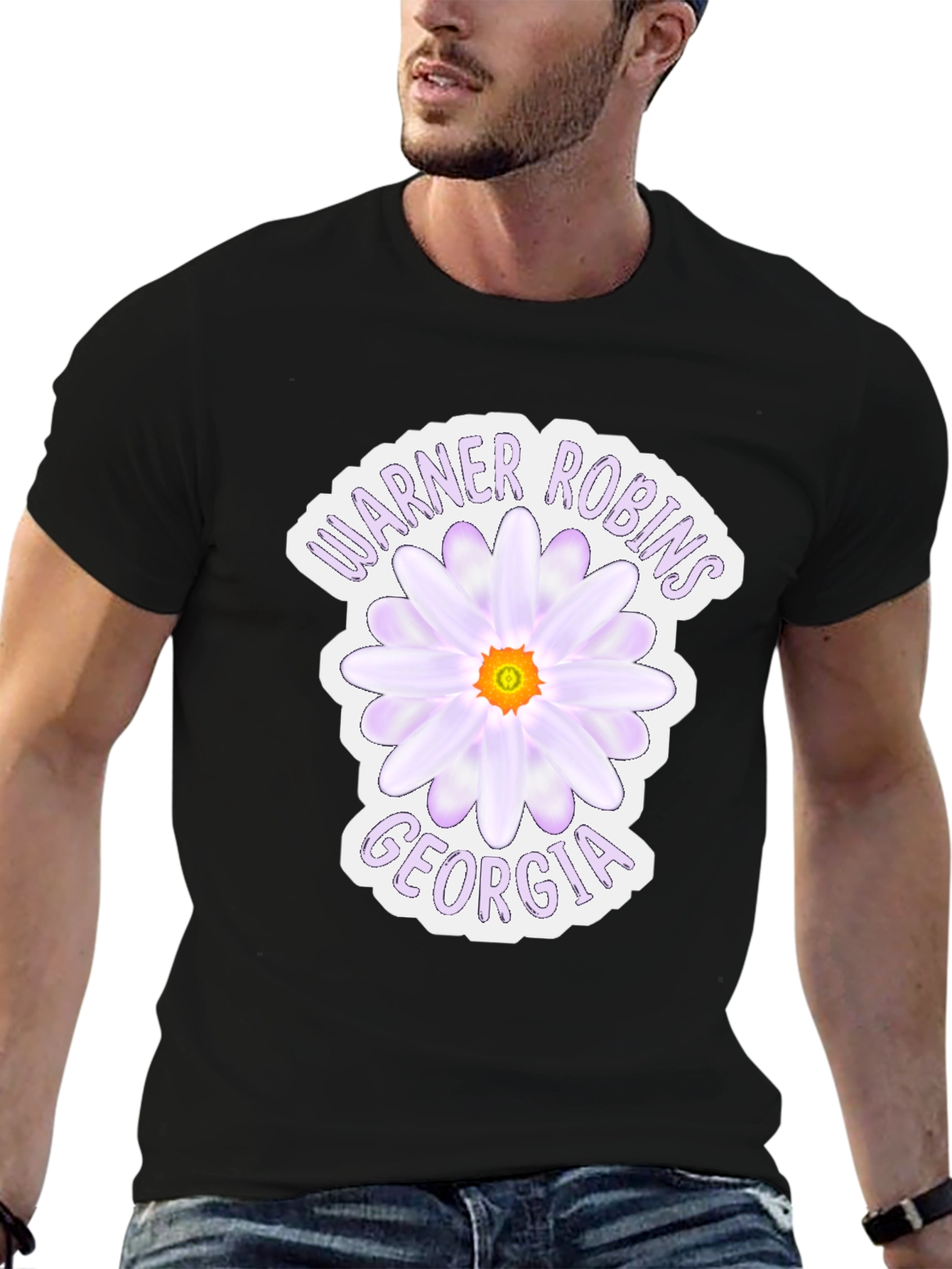 Warner Robins Georgia Flower Graphic Tee