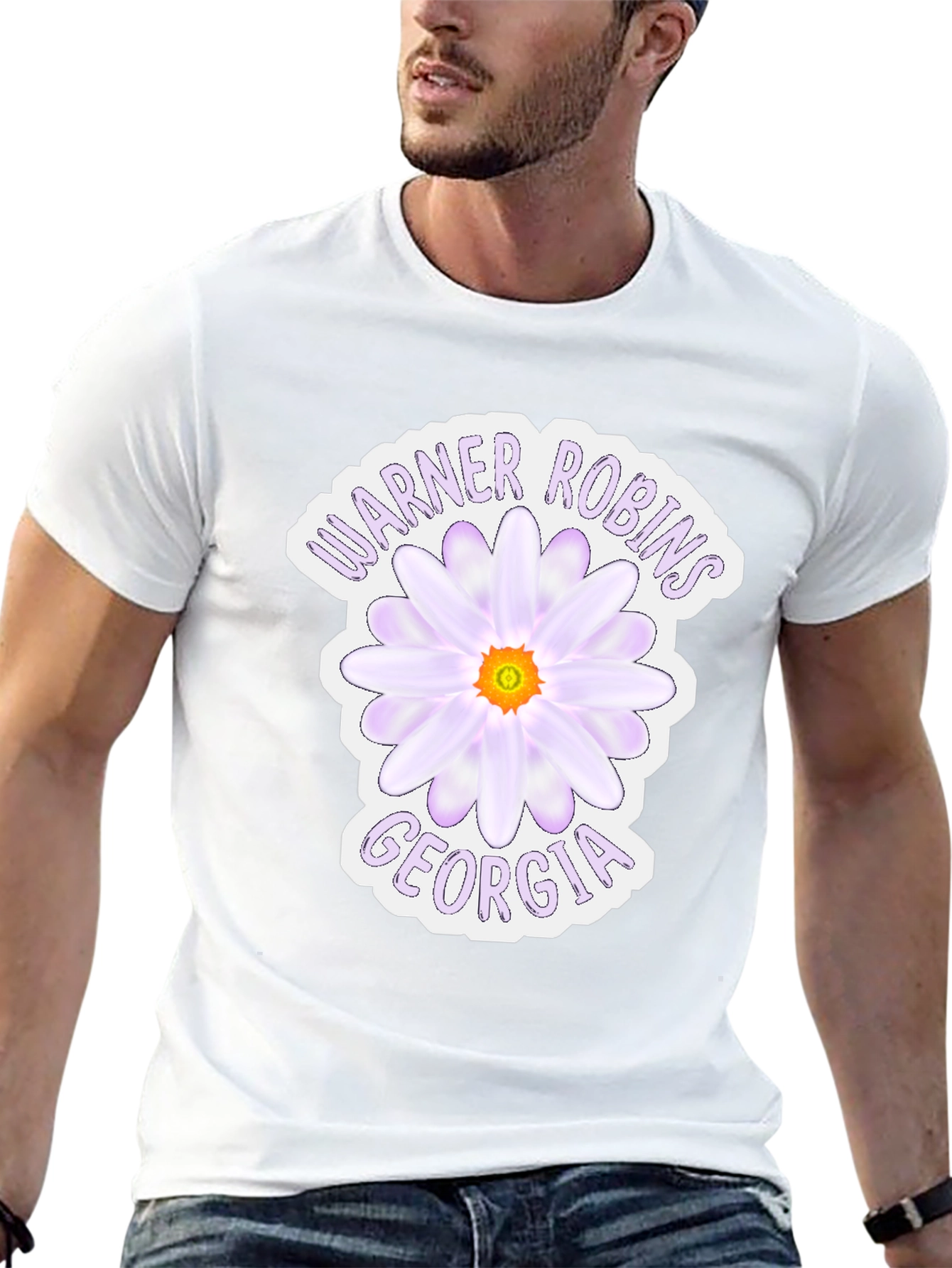 Warner Robins Georgia Flower Graphic Tee