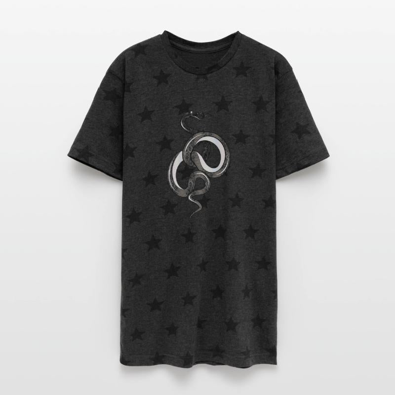 Fascinating Snake in a Black Glossy Texture