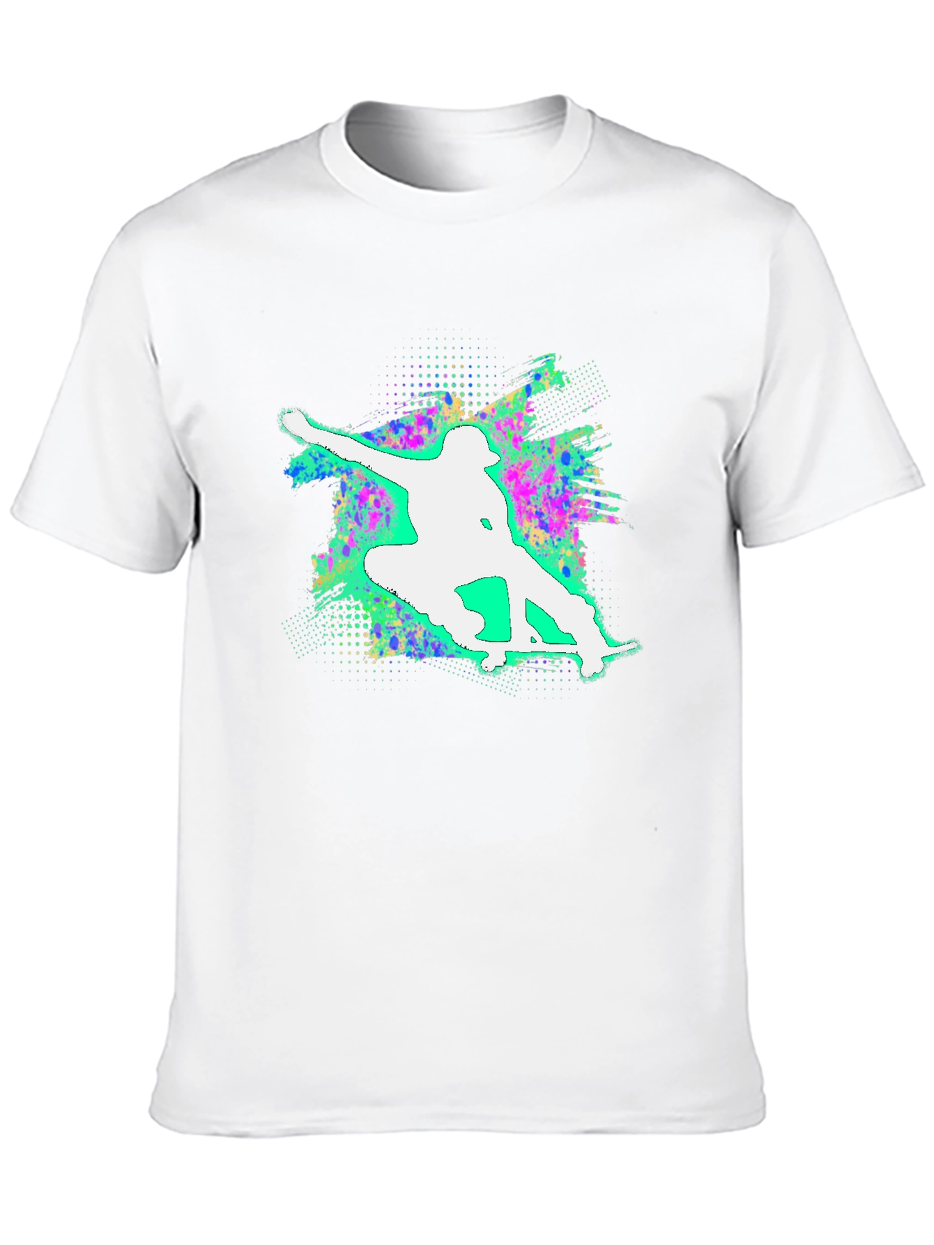 Skateboarding Graphic Tee - Cool & Casual Black T-Shirt