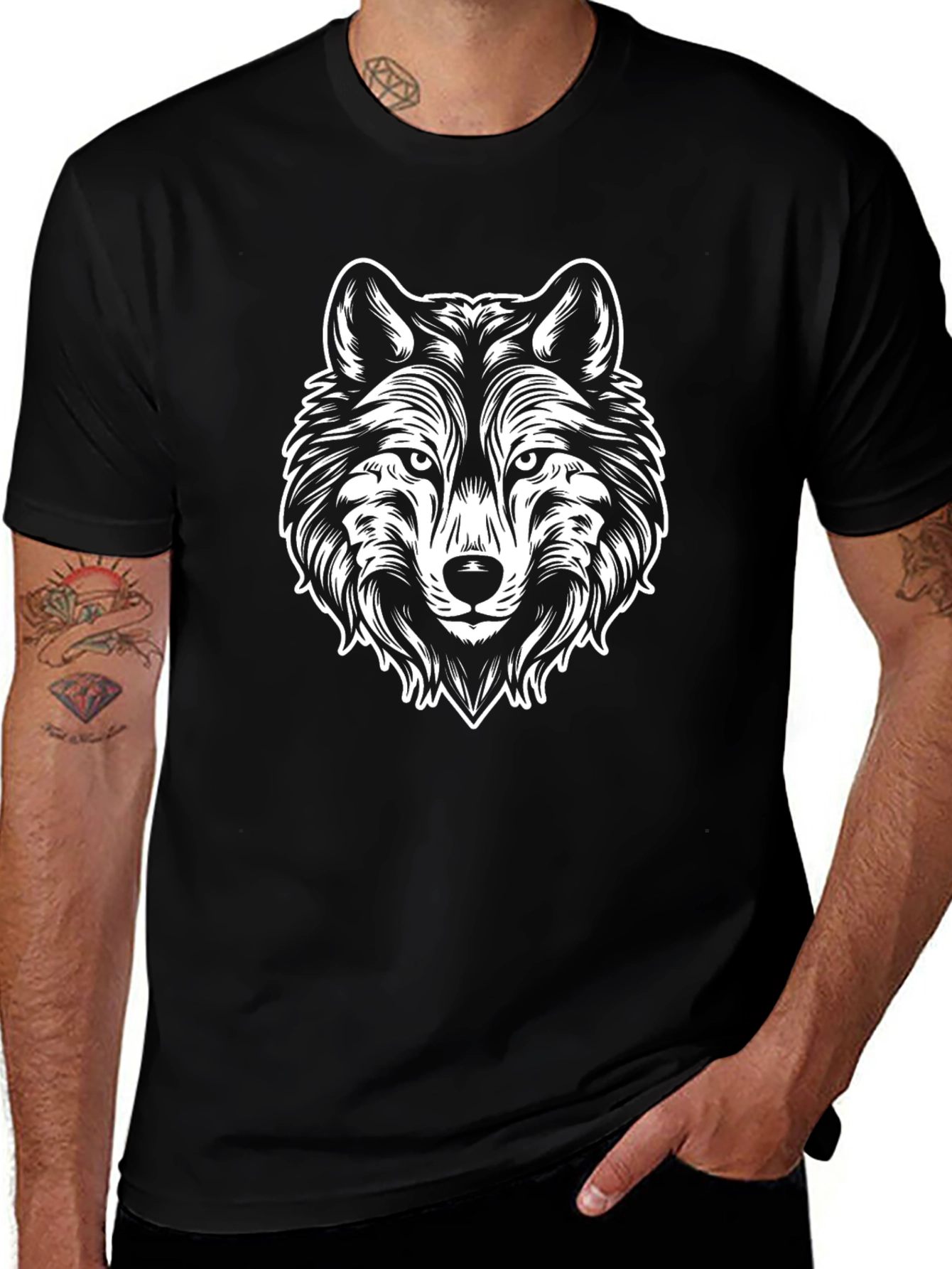 Black Wolf Graphic Tee