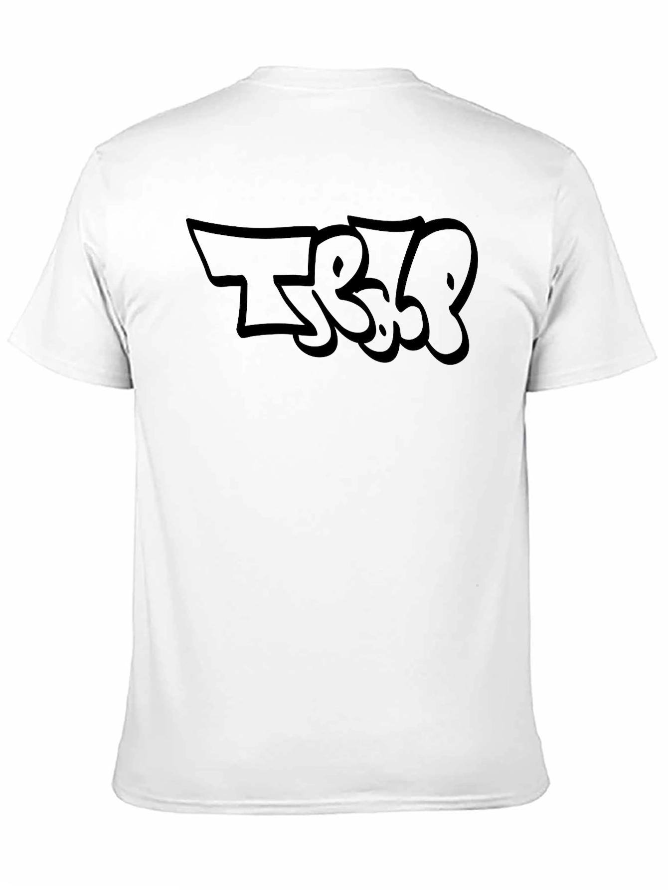 Bold Graphic Tee - Black Cotton Blend