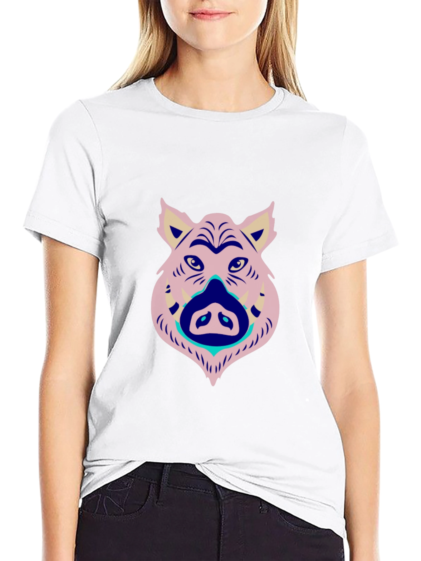 Boar Graphic Tee - Cool Animal Design T-Shirt
