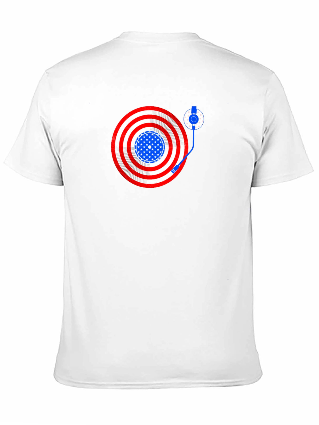 Patriotic DJ Mens Black T-Shirt