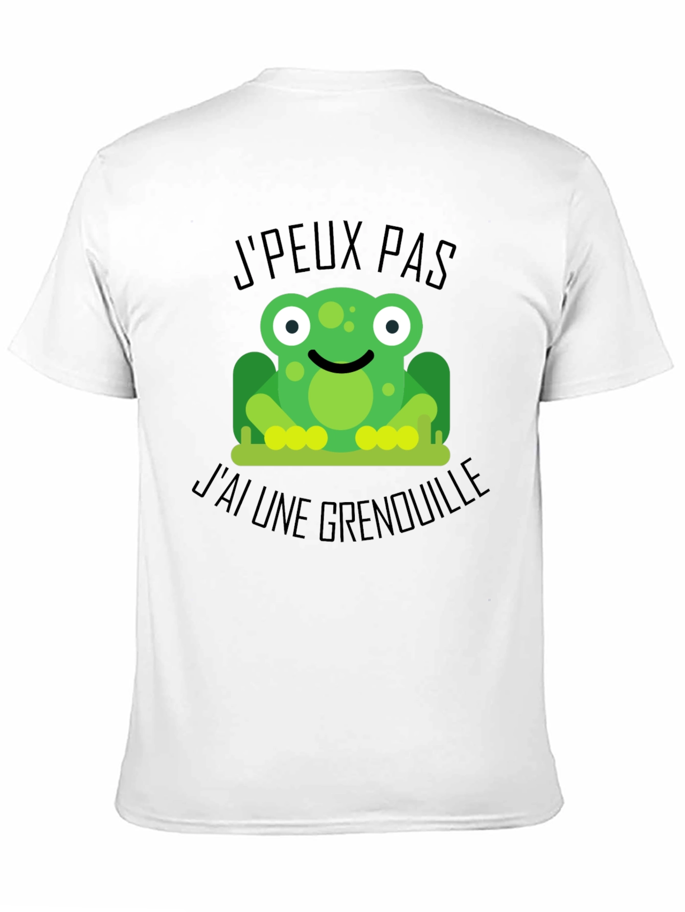 Frog Graphic Black T-Shirt: Jpeux Pas Jai Une Grenouille