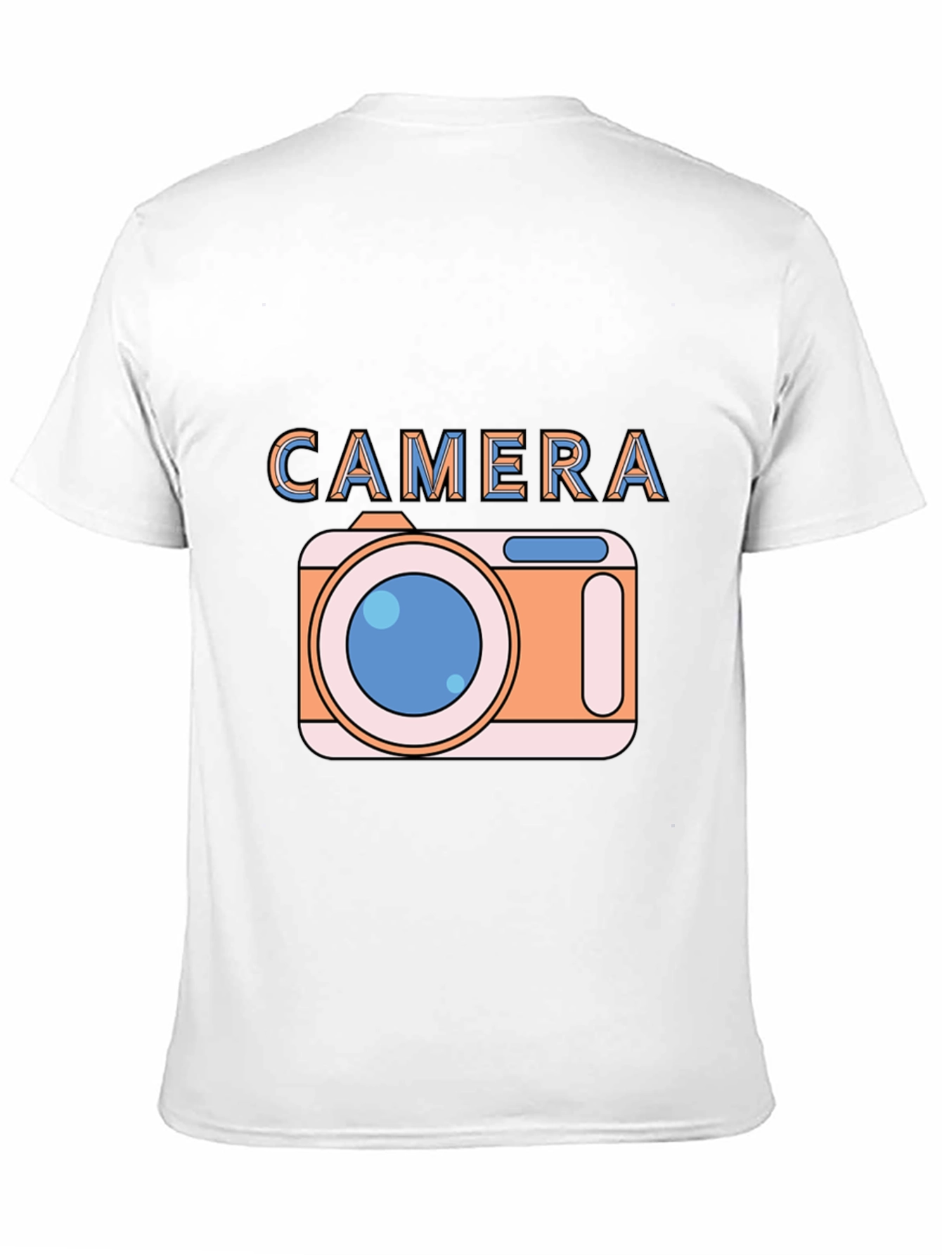 Camera Graphic Black T-Shirt for Photo Lovers