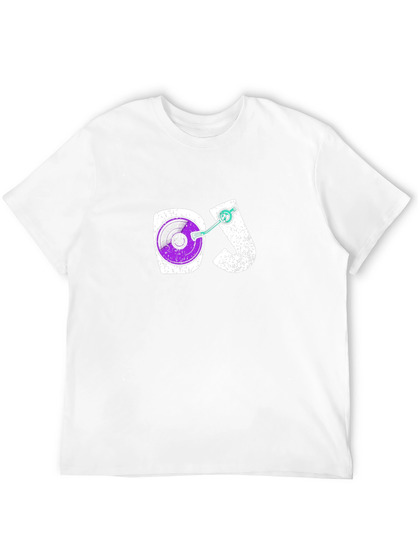DJ Turntable Graphic Tee - Black Cotton T-Shirt
