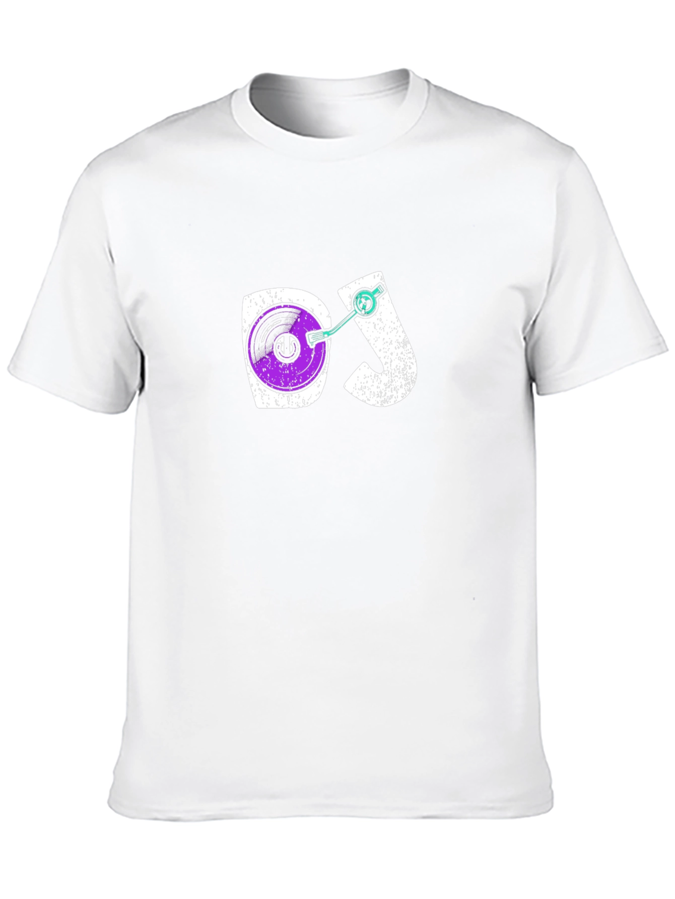 DJ Turntable Graphic Tee - Black Cotton T-Shirt