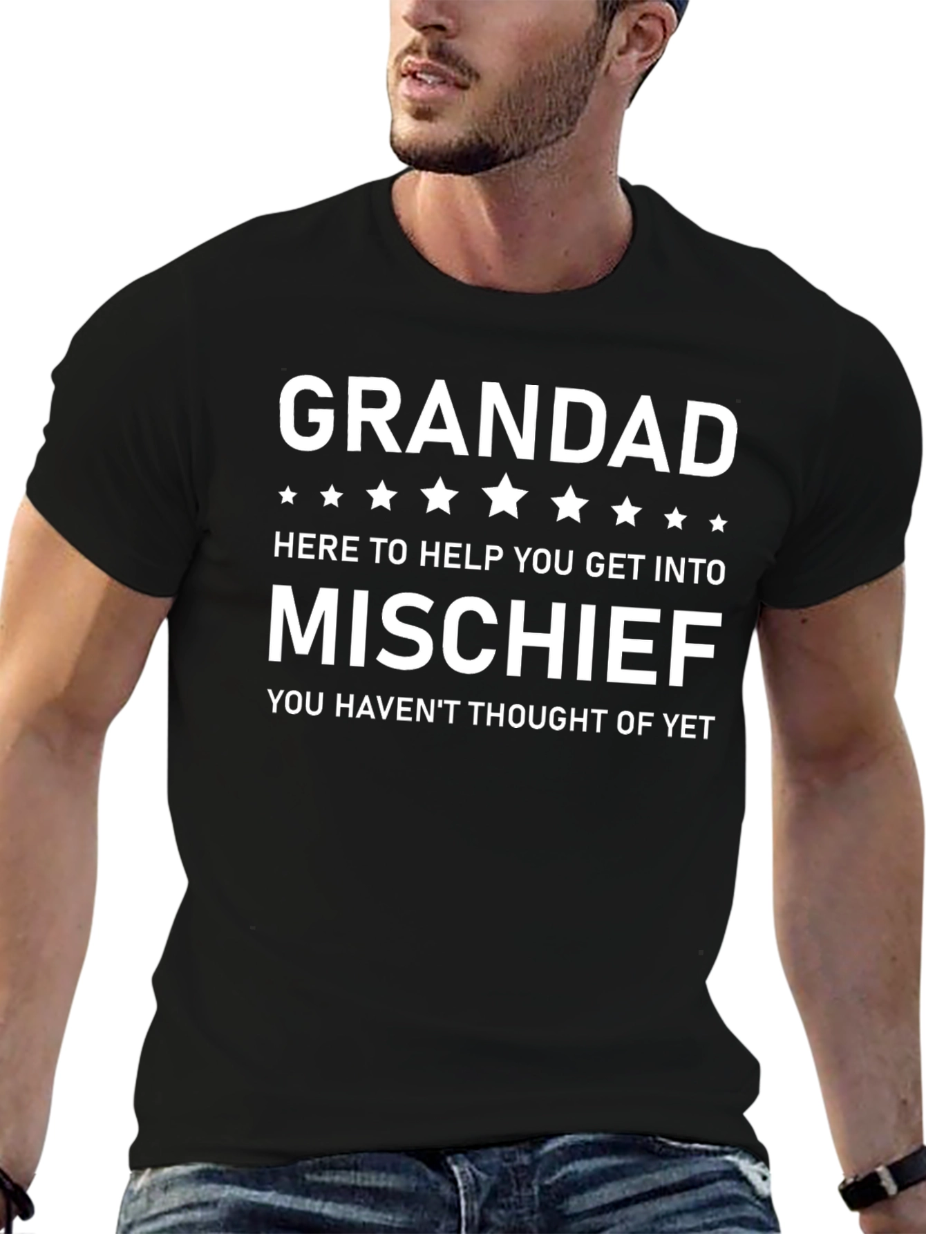 Grandad Mischief T-Shirt - Funny Gift for Grandfathers