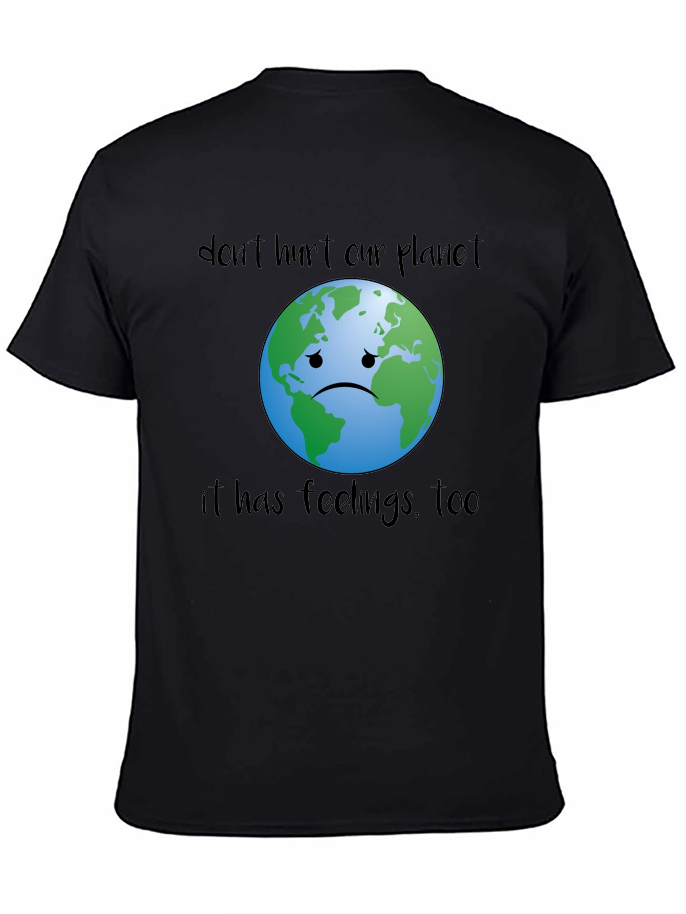 Sad Earth Graphic Tee - Save the Planet T-Shirt