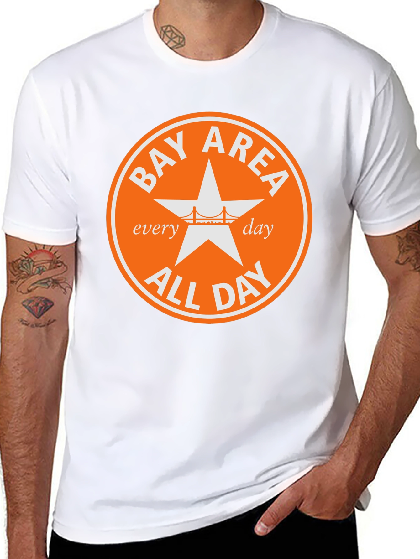 Bay Area All Day Tee - Black Graphic T-Shirt