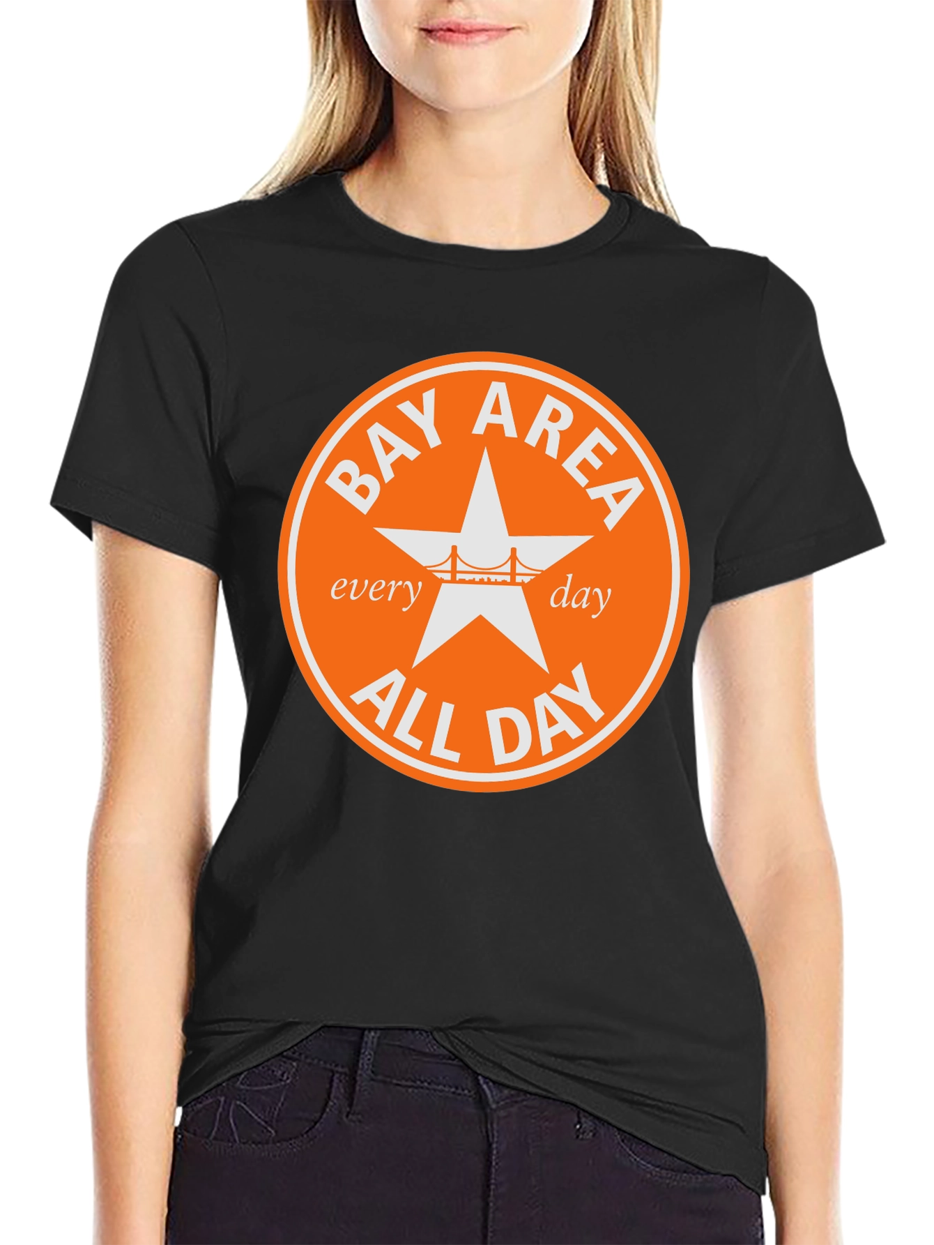 Bay Area All Day Tee - Black Graphic T-Shirt