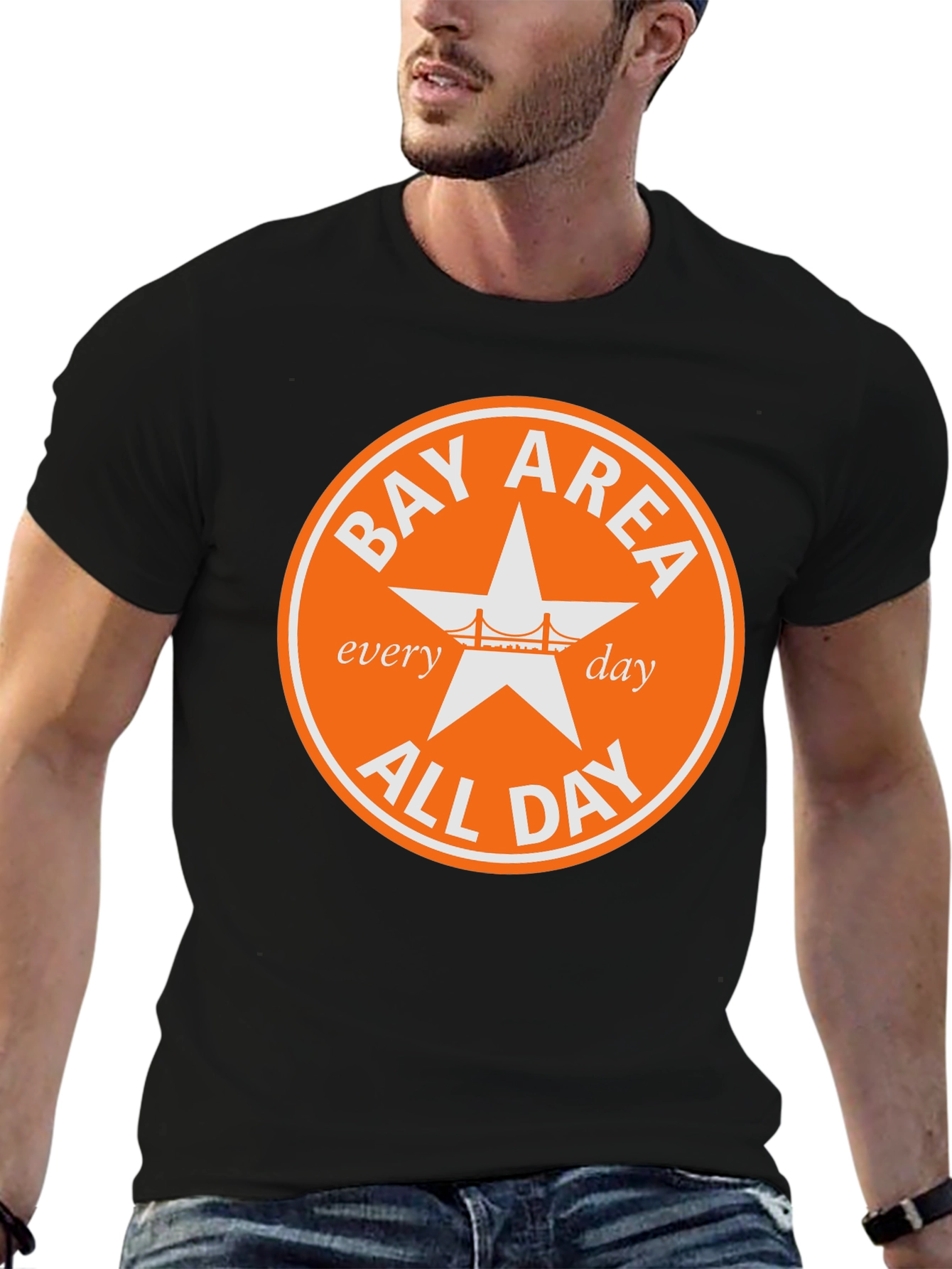 Bay Area All Day Tee - Black Graphic T-Shirt